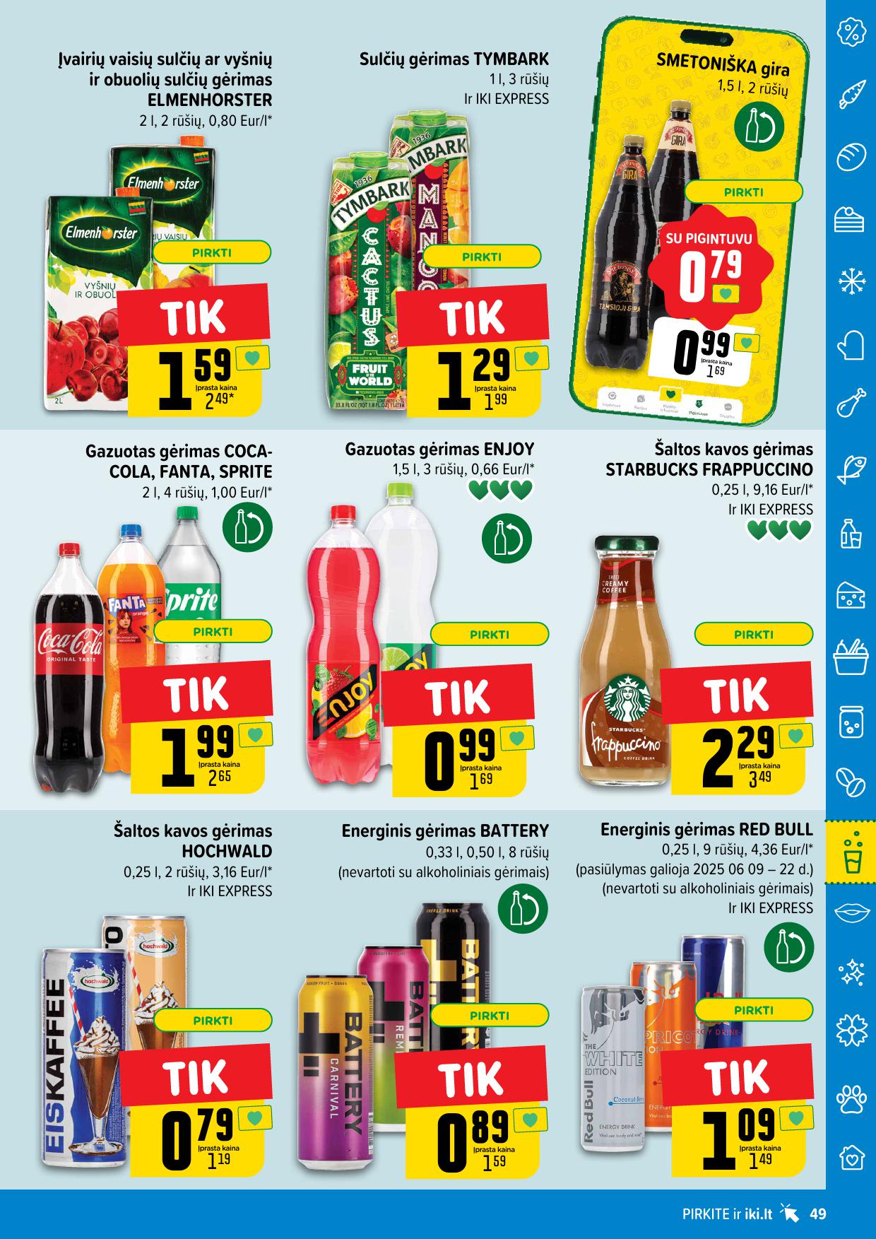 IKI SAVAITĖLĖ akcijų ir nuolaidų leidinys Nr.24 2025.06.09 - 2025.06.15