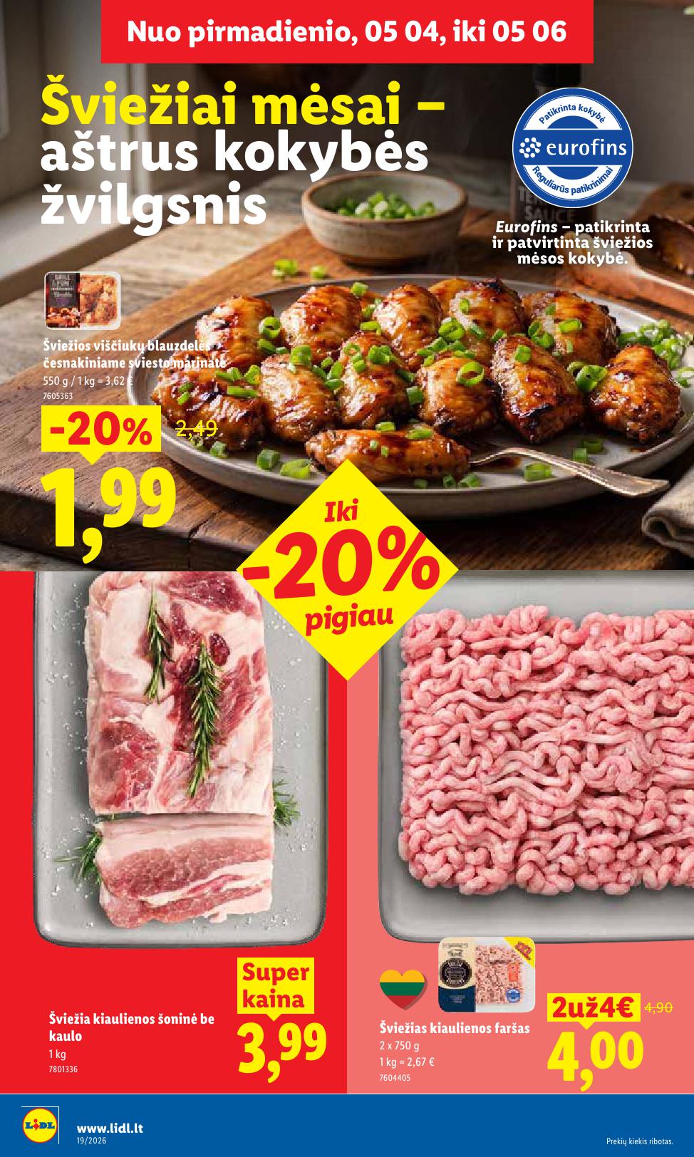 Naujausias LIDL kaininis katalogas 2026.05.04 - 2026.05.10