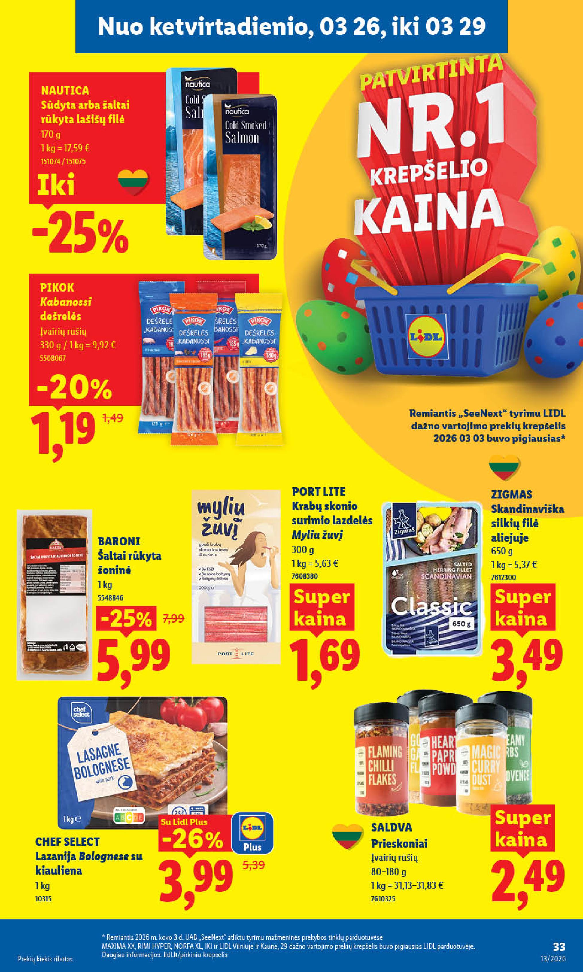 Naujausias LIDL kaininis katalogas 2026.03.23 - 2026.03.29