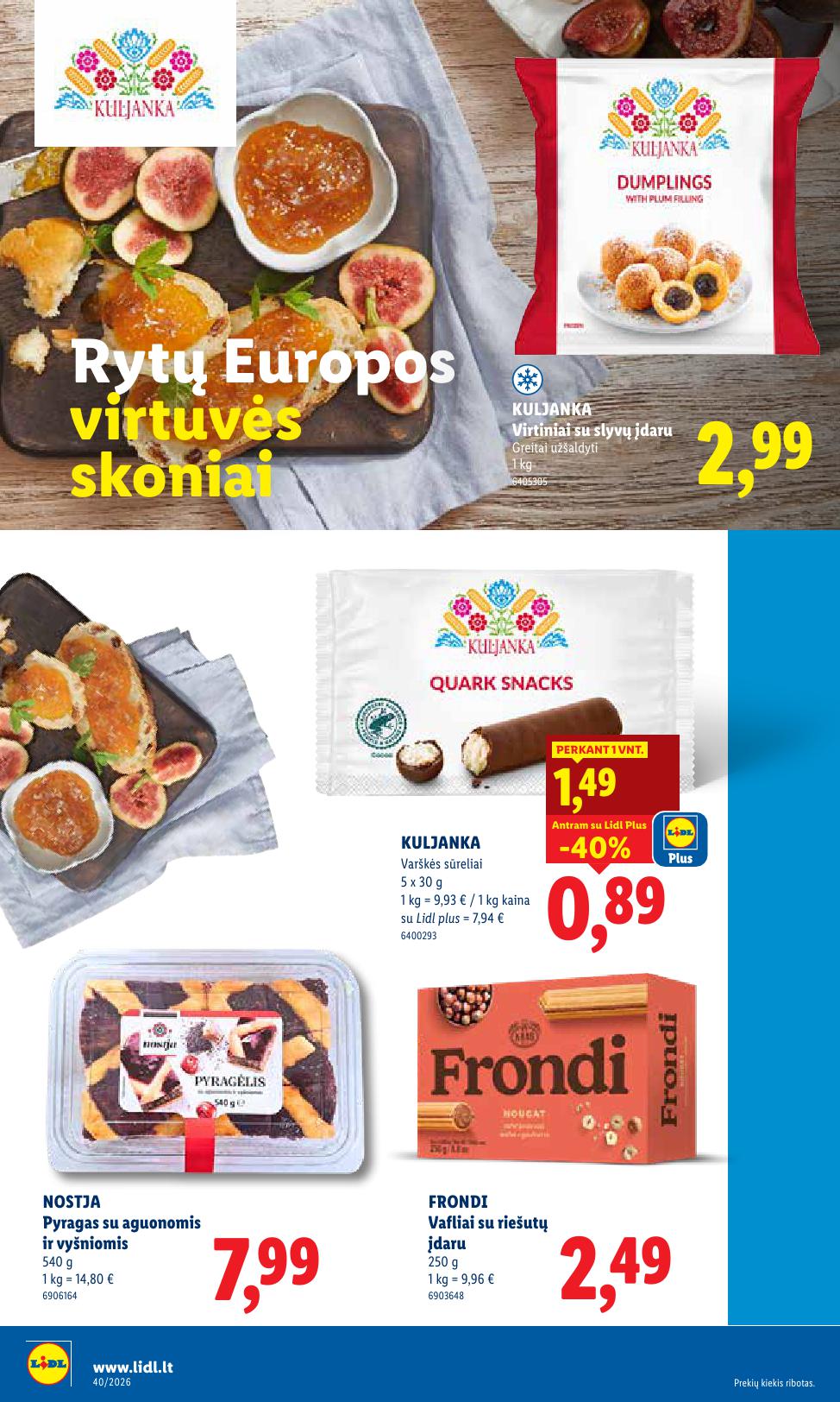 Naujausias LIDL kaininis katalogas 2026.09.28 - 2026.10.04