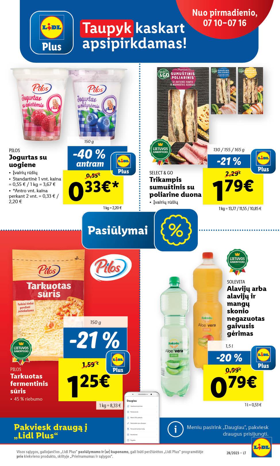 Naujausias LIDL kaininis katalogas 2023.07.10 - 2023.07.16