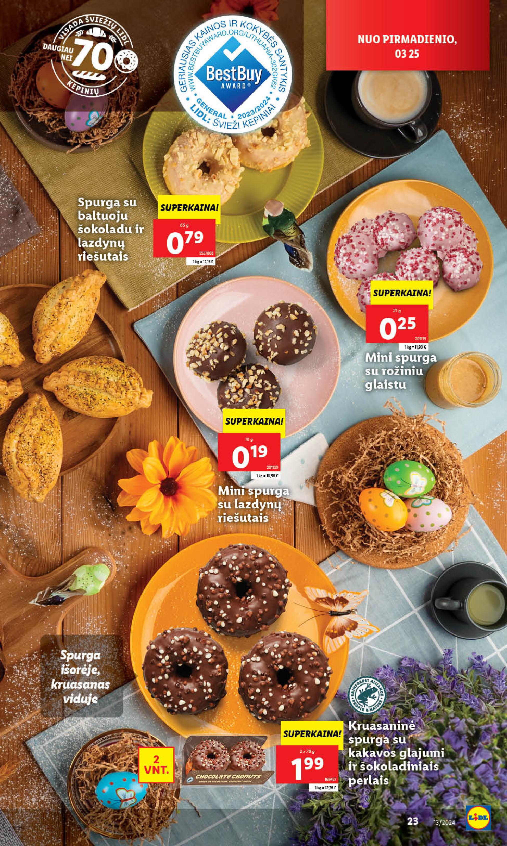 Naujausias LIDL kaininis katalogas 2024.03.25 - 2024.03.30