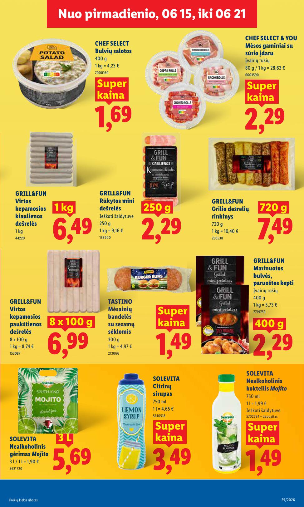 Naujausias LIDL kaininis katalogas 2026.06.15 - 2026.06.21