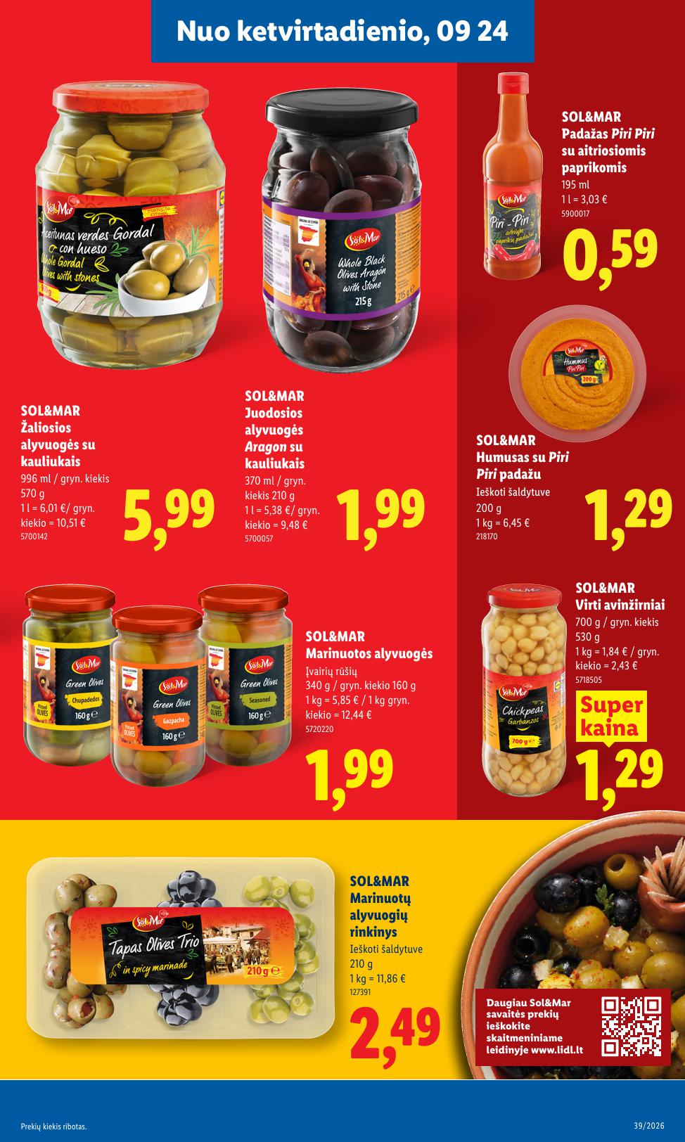Naujausias LIDL kaininis katalogas 2026.09.21 - 2026.09.27