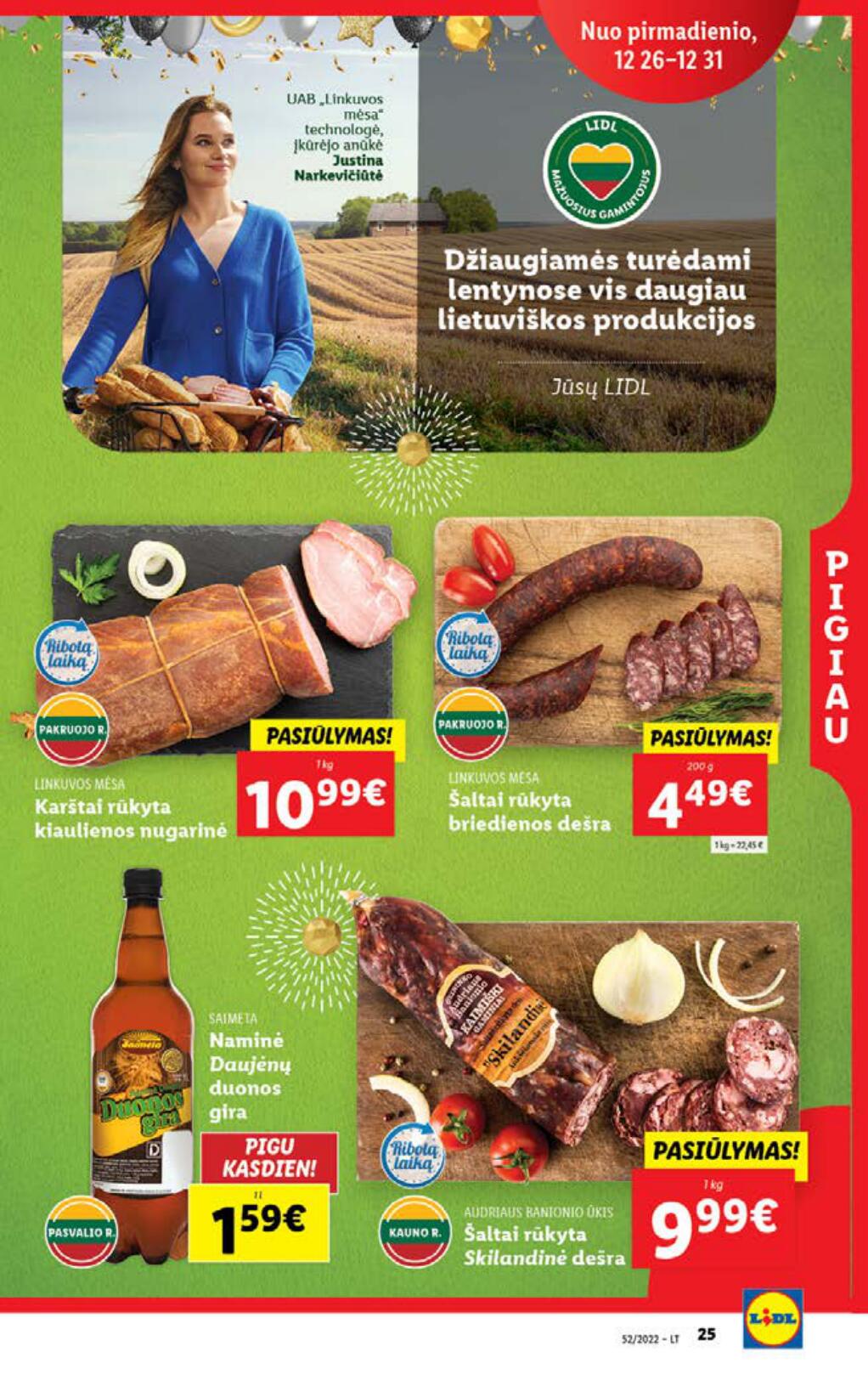 Naujausias LIDL kaininis katalogas 2022.12.26 - 2023.01.01