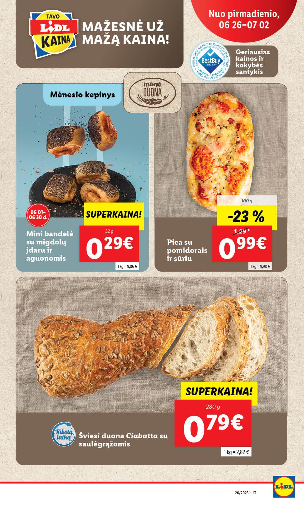Naujausias LIDL kaininis katalogas 2023.06.26 - 2023.07.02