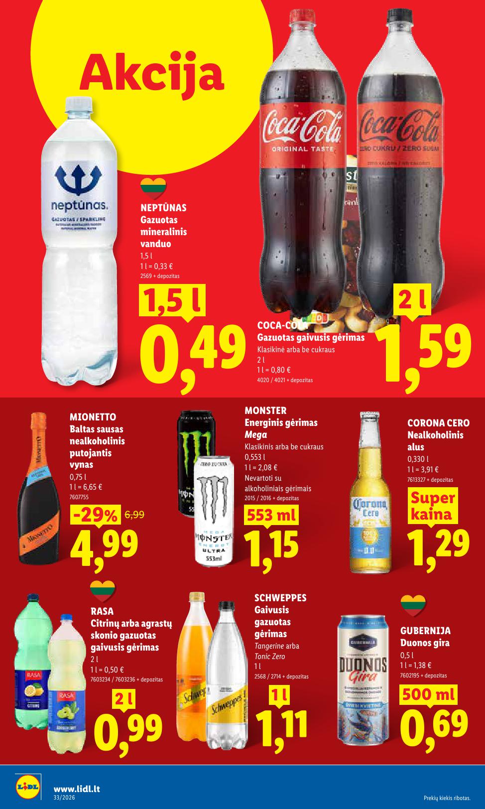 Naujausias LIDL kaininis katalogas 2026.08.10 - 2026.08.16