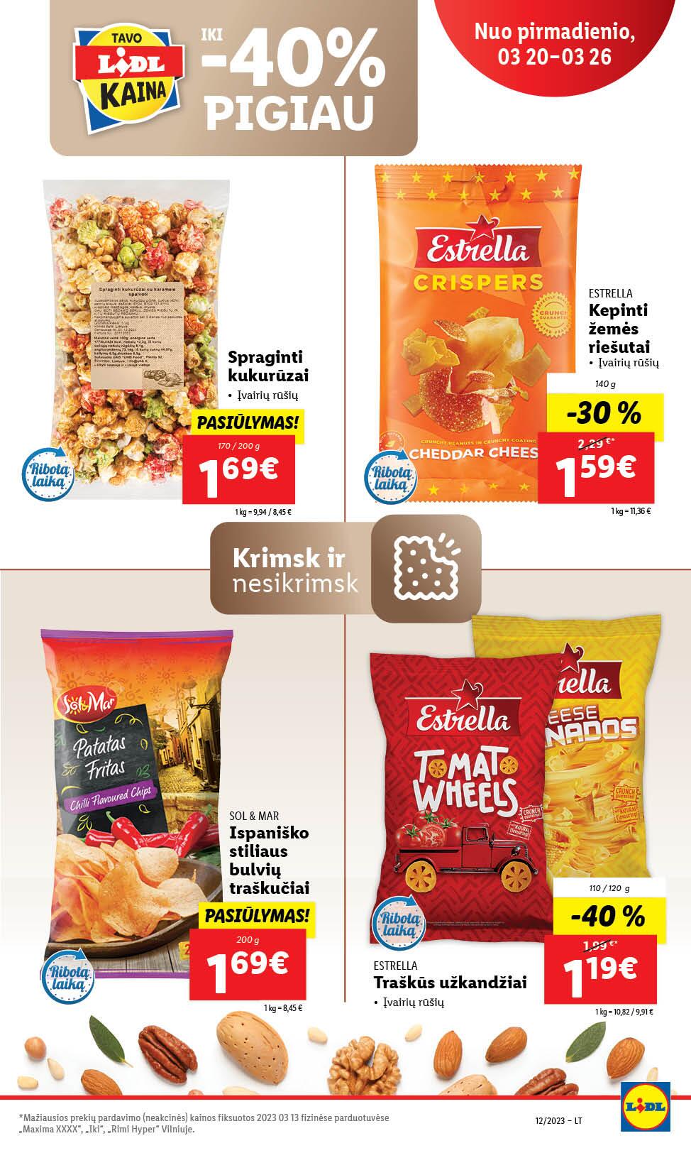 Naujausias LIDL kaininis katalogas 2023.03.20 - 2023.03.26