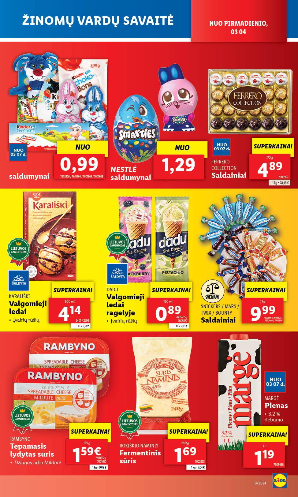 Naujausias LIDL kaininis katalogas 2024.03.04 - 2024.03.10