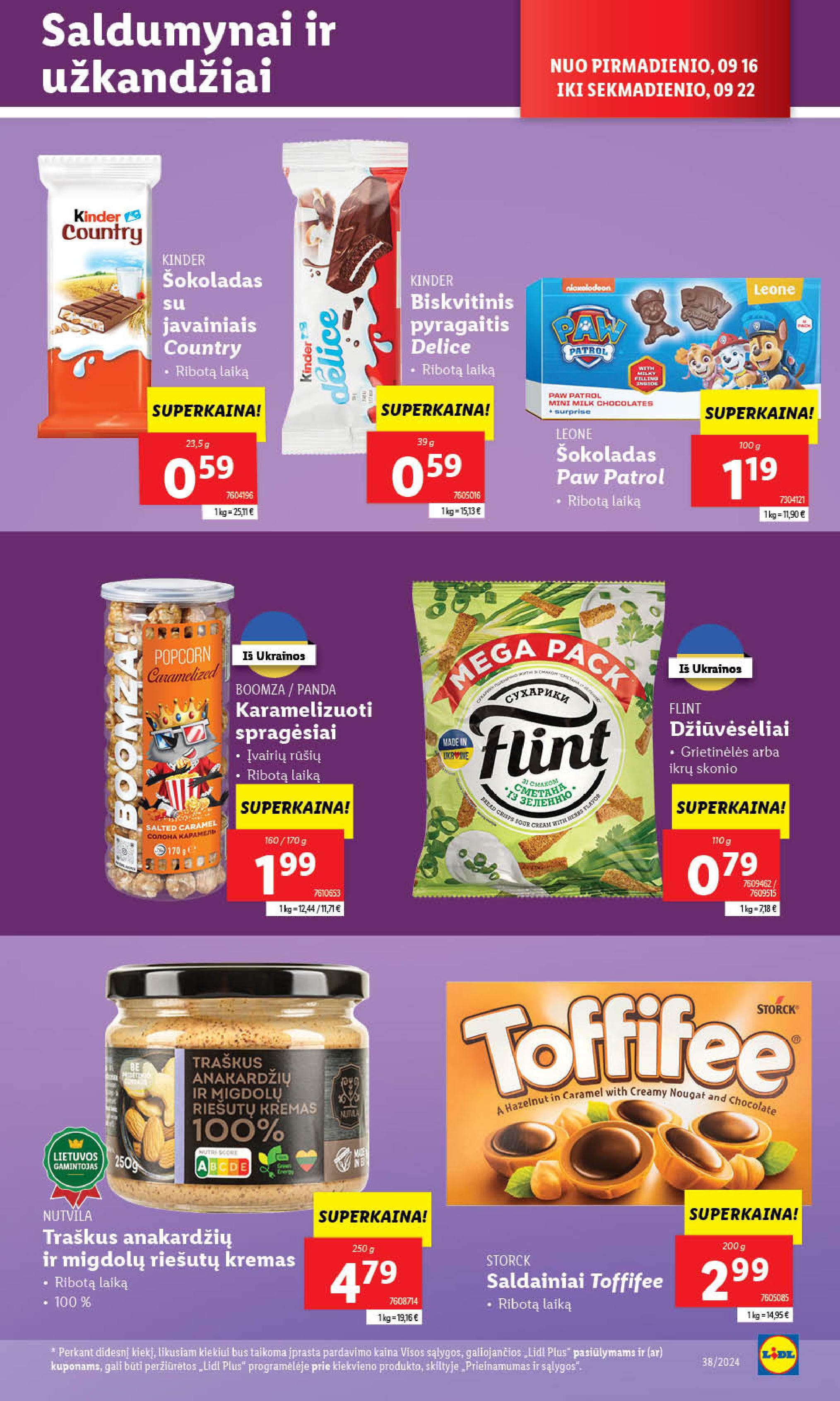 Naujausias LIDL kaininis katalogas 2024.09.16 - 2024.09.22