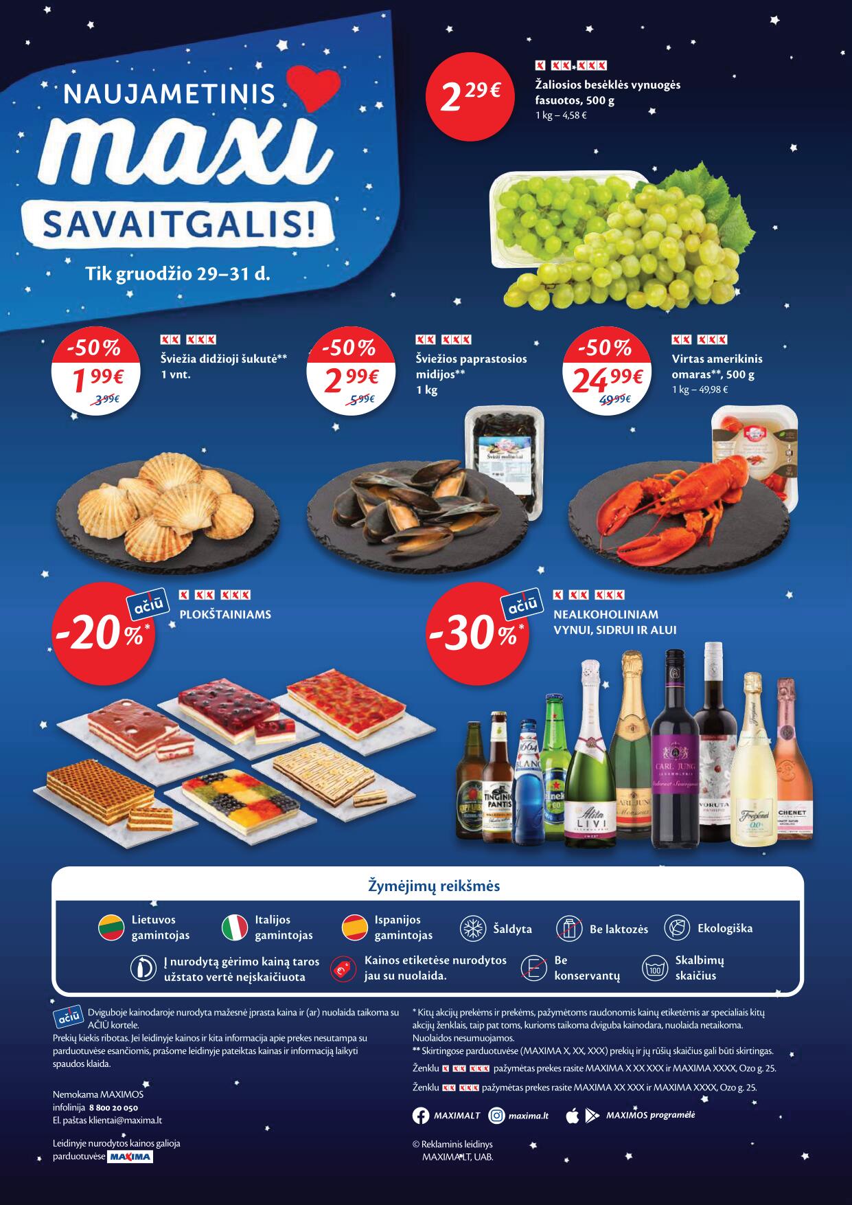 Naujausias MAXIMA kaininis katalogas 2022.12.27 - 2023.01.02