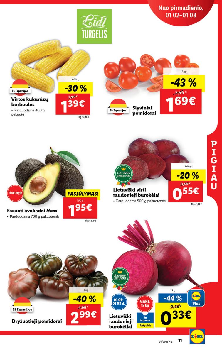 Naujausias LIDL kaininis katalogas 2023.01.02 - 2023.01.08