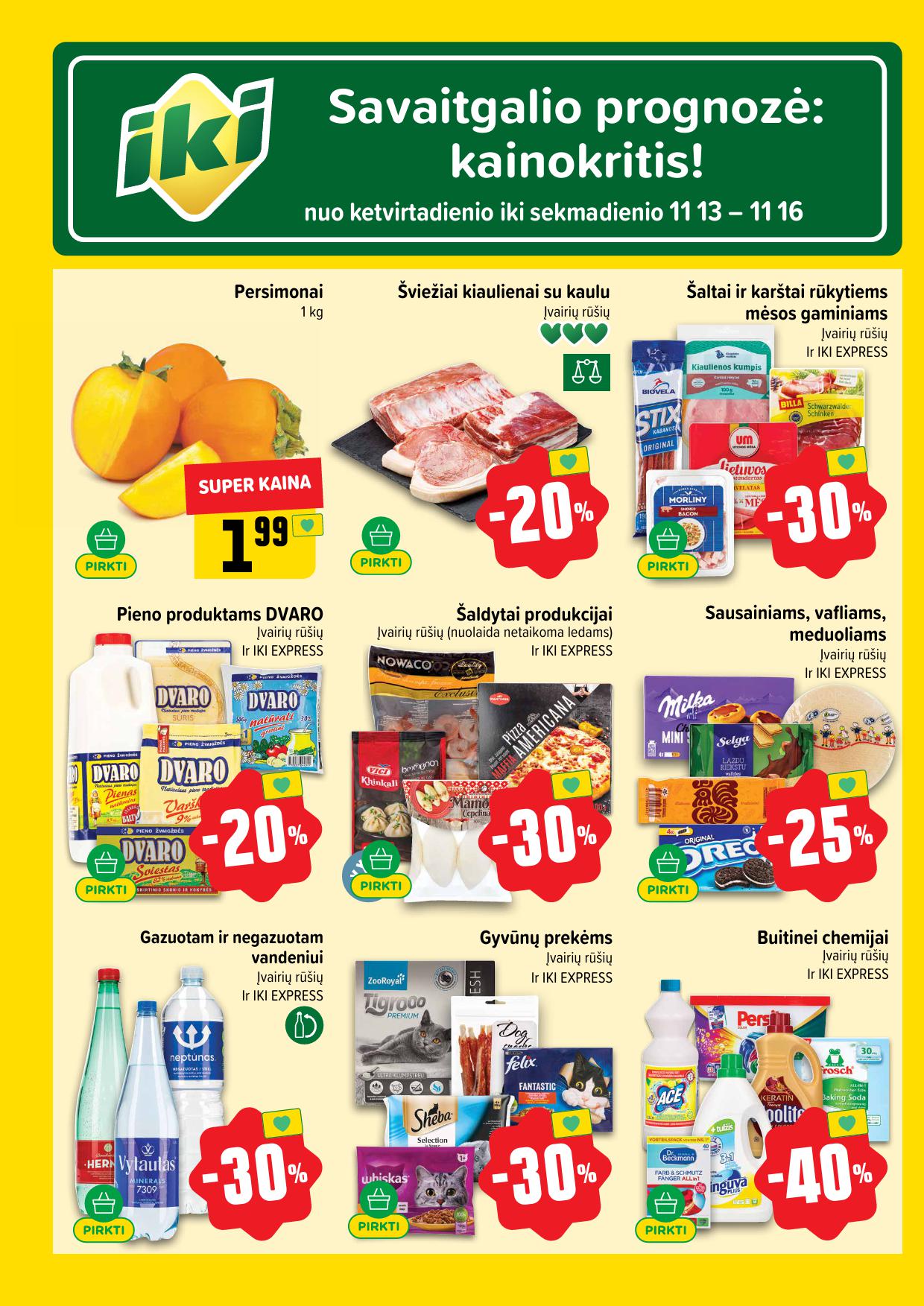 Naujausias IKI kaininis katalogas 2025.11.10 - 2025.11.16