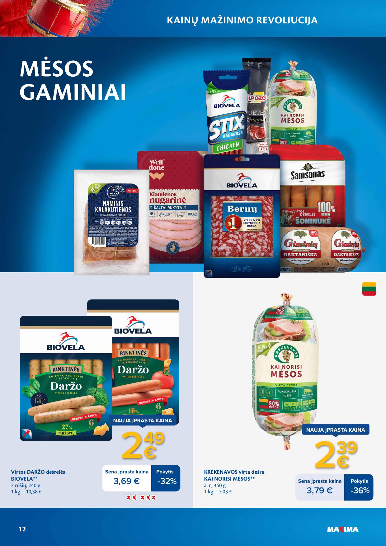 MAXIMA nuolaidų leidinys "Kainų mažinimo revoliucija"