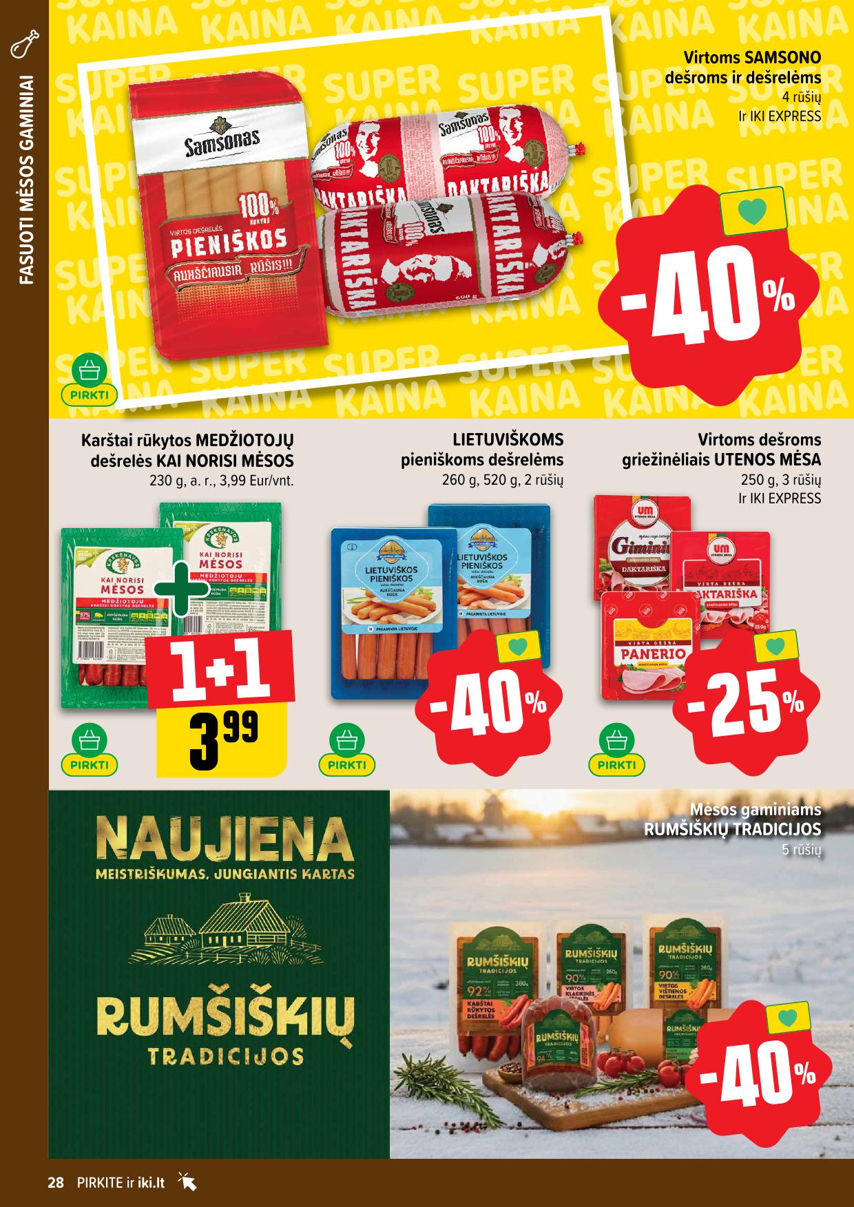 Naujausias IKI kaininis katalogas 2026.02.23 - 2026.03.01
