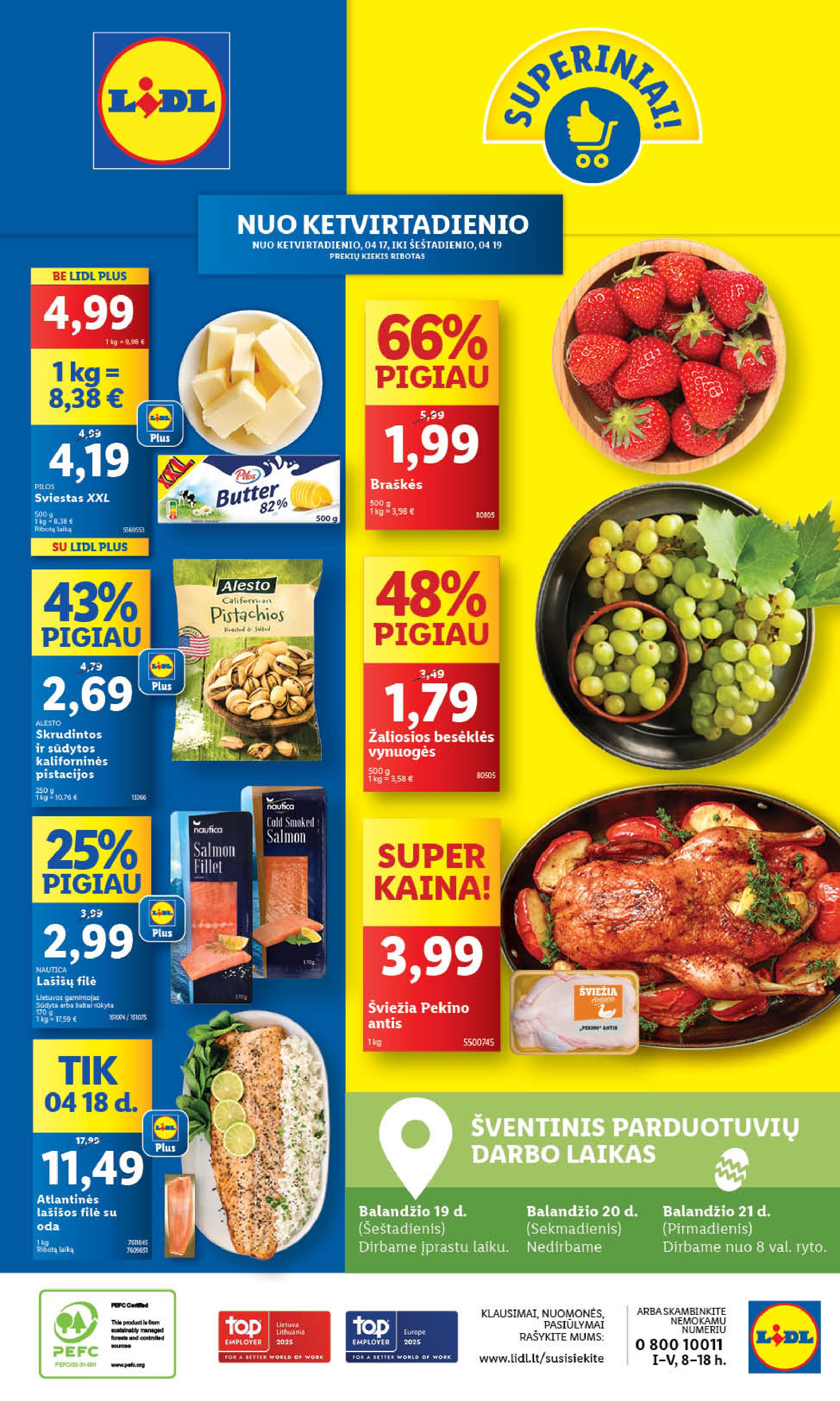 Naujausias LIDL kaininis katalogas 2025.04.14 - 2025.04.19
