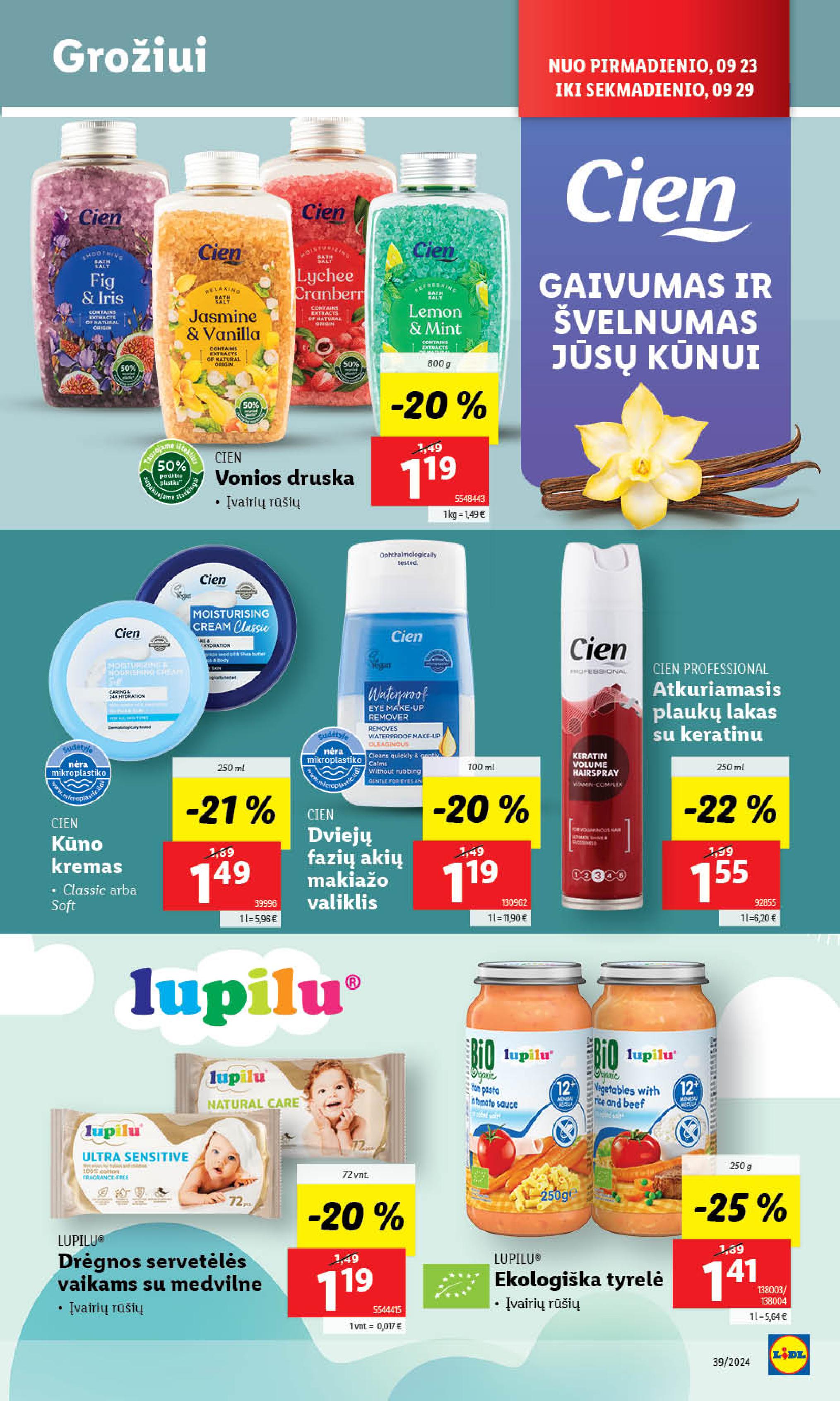 Naujausias LIDL kaininis katalogas 2024.09.23 - 2024.09.29