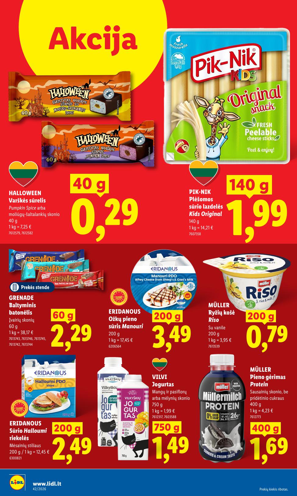 Naujausias LIDL kaininis katalogas 2026.10.12 - 2026.10.18