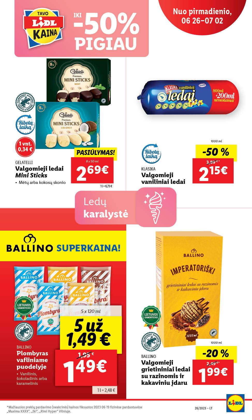 Naujausias LIDL kaininis katalogas 2023.06.26 - 2023.07.02