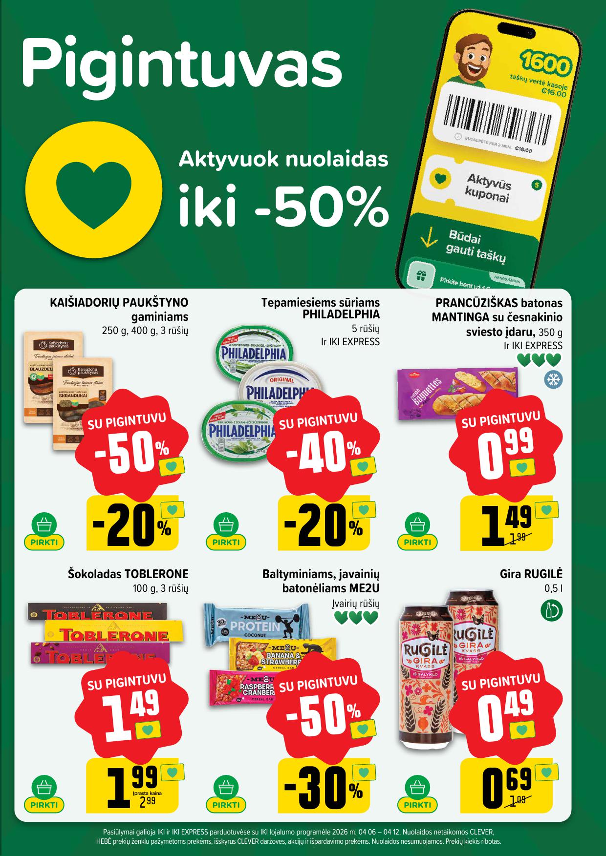 Naujausias IKI kaininis katalogas 2026.04.06 - 2026.04.12