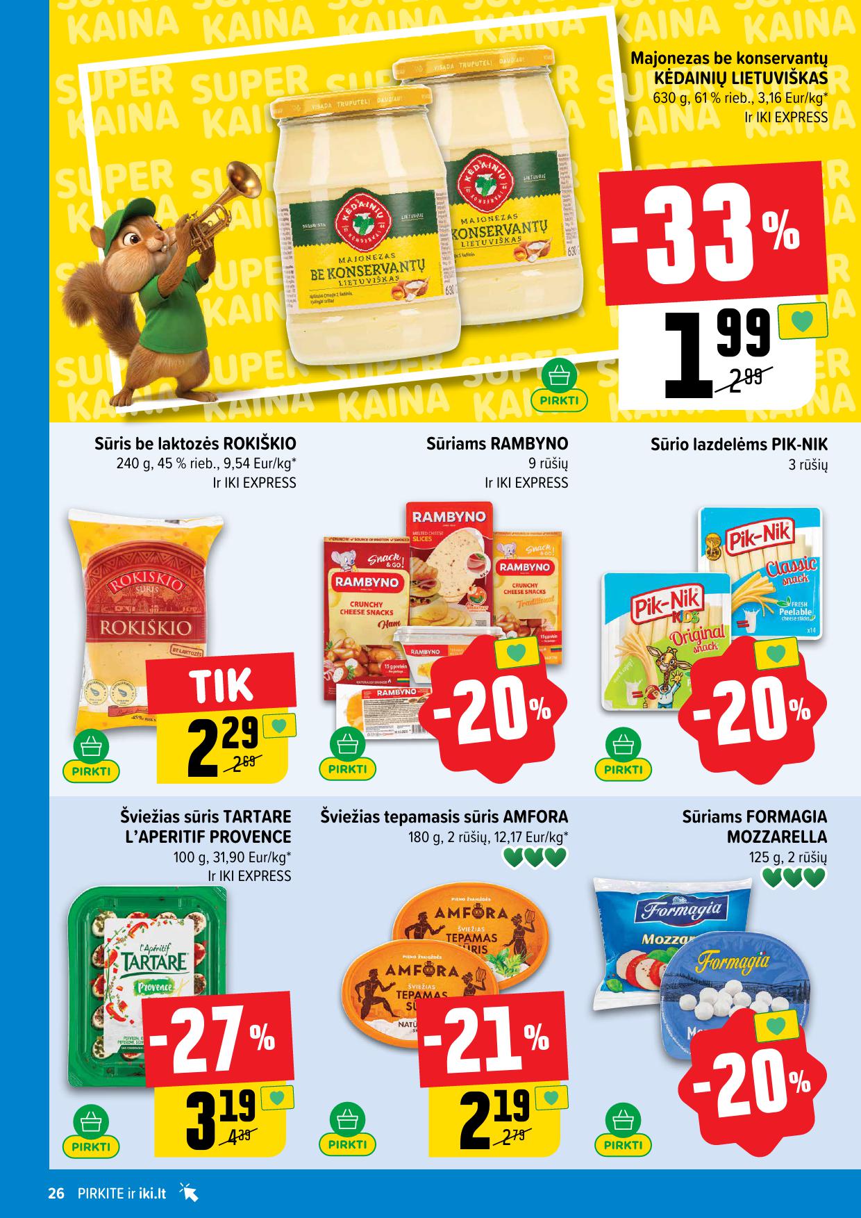 Naujausias IKI kaininis katalogas 2026.07.20 - 2026.07.26