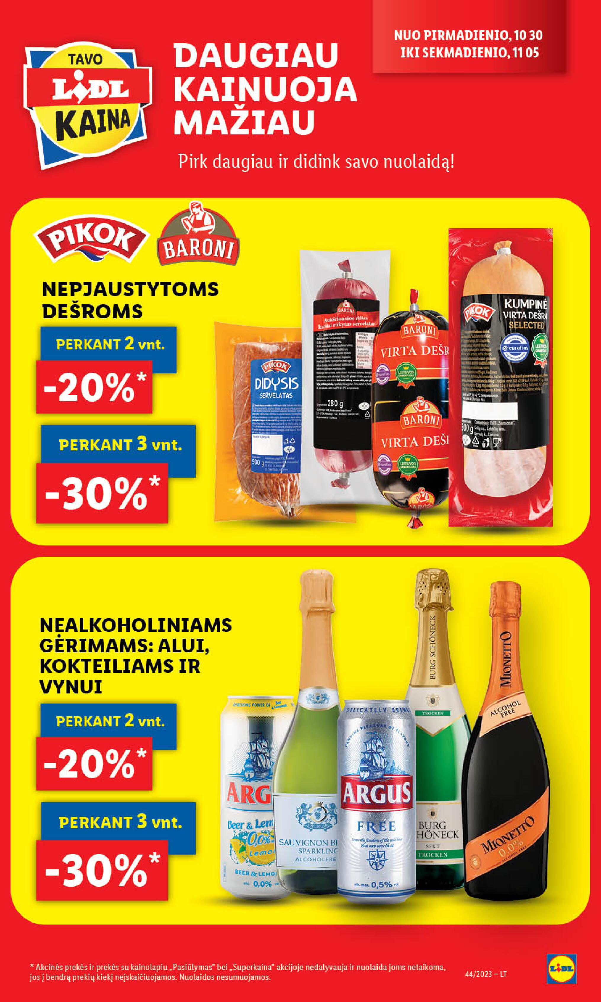 Naujausias LIDL kaininis katalogas 2023.10.30 - 2023.11.05