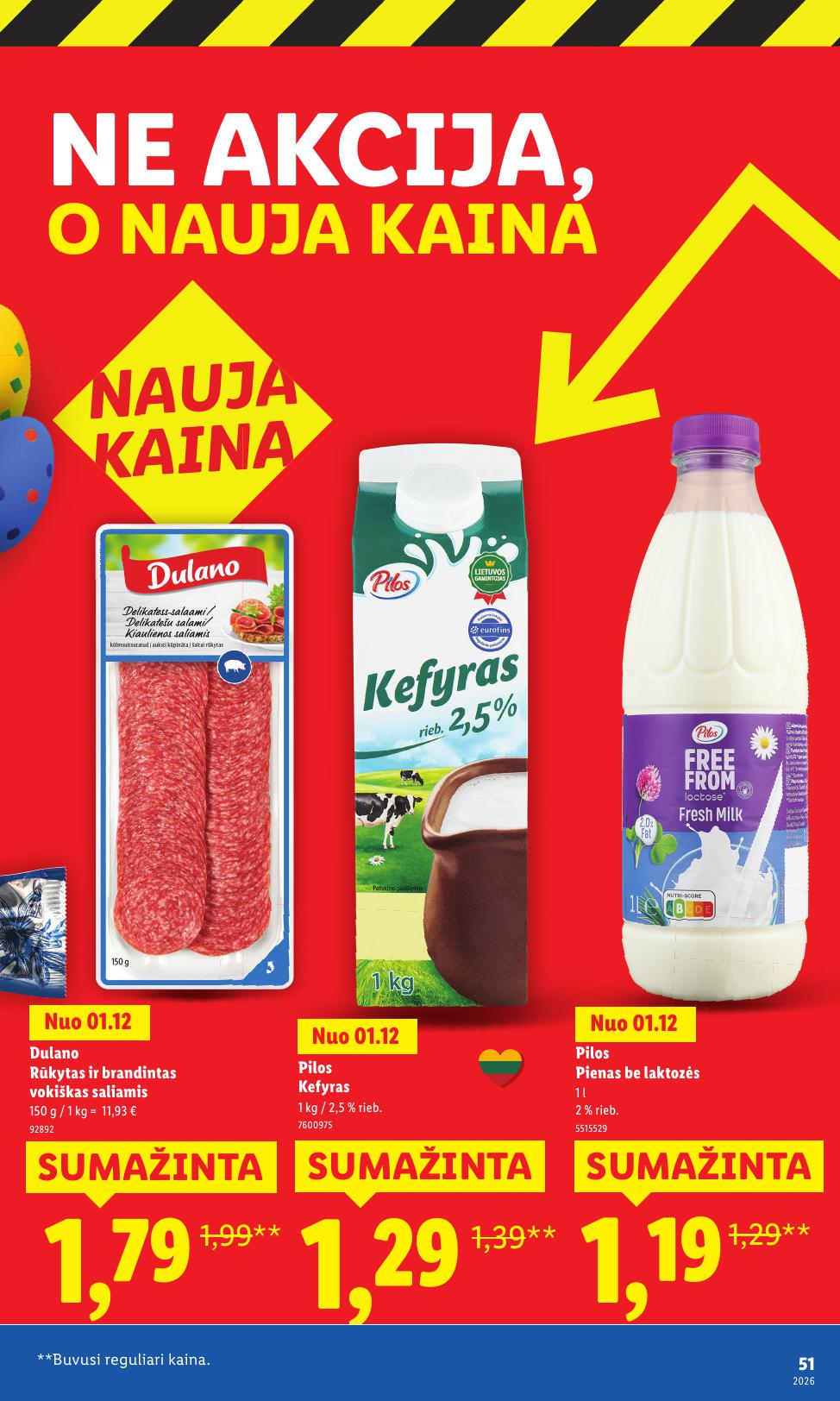 LIDL katalogas "Didysis kainų mažinimas"