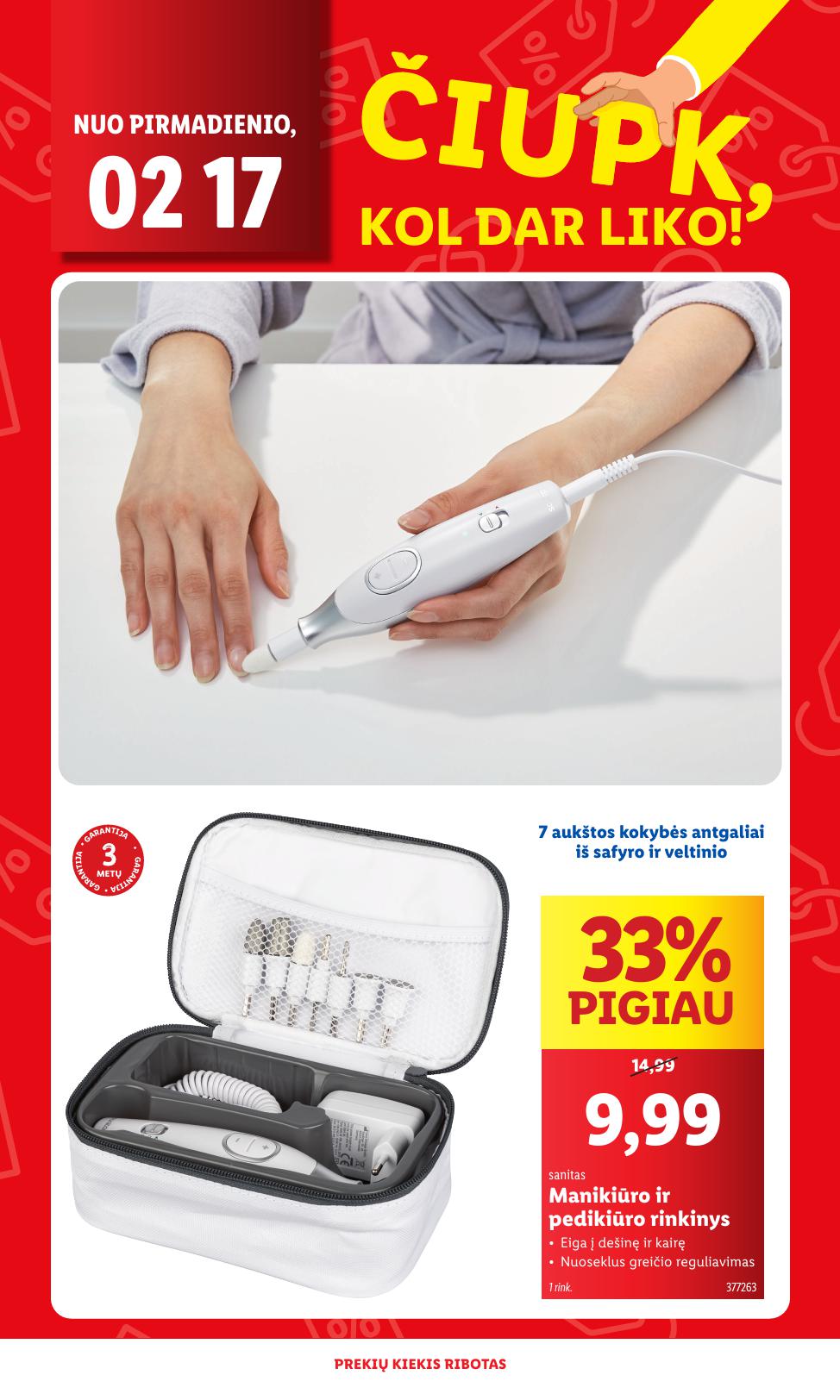 LIDL katalogas "Čiupk, kol dar liko!" galioja nuo 2025.02.17