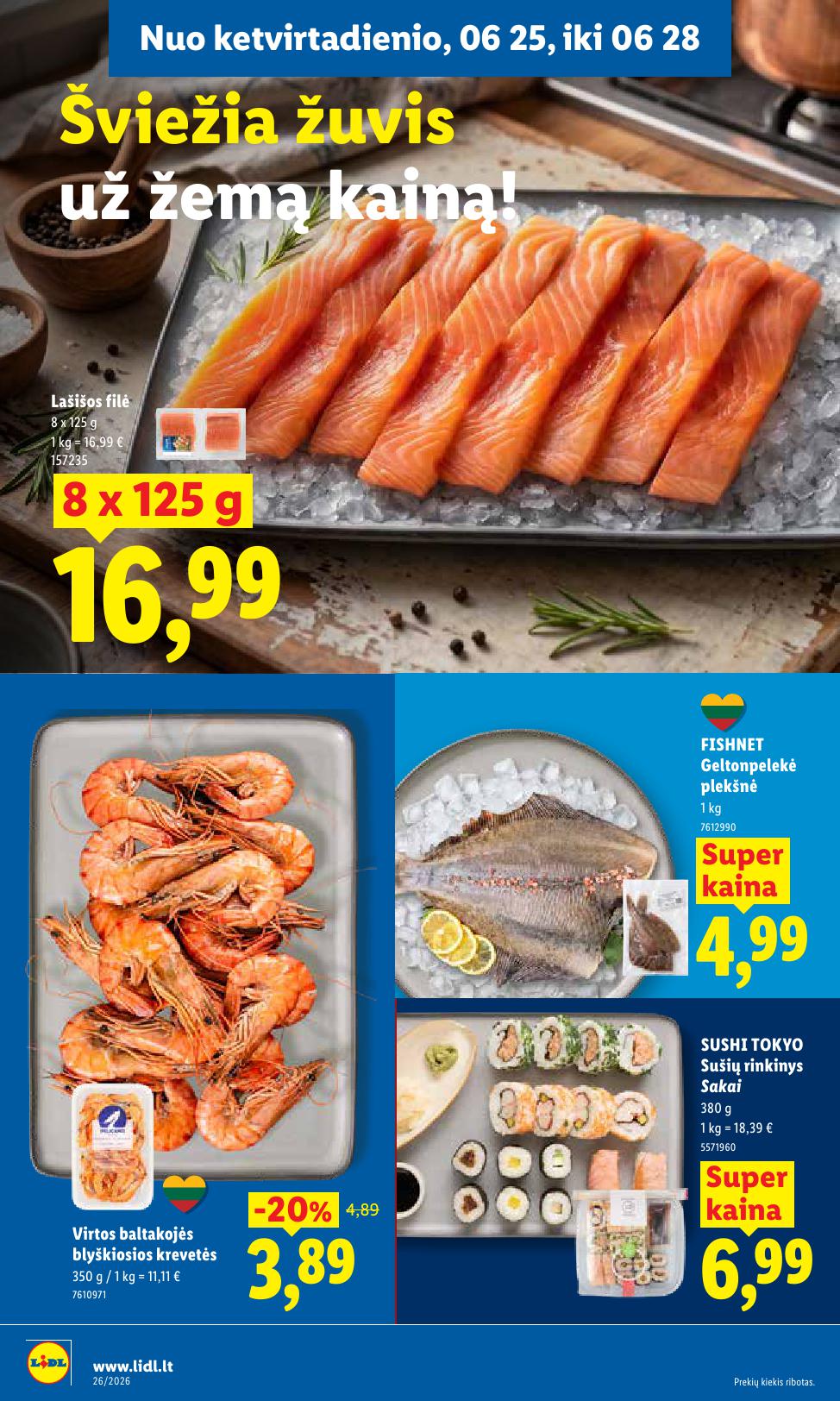 LIDL akcijų ir nuolaidų leidinys 2026.06.22 - 2026.06.28