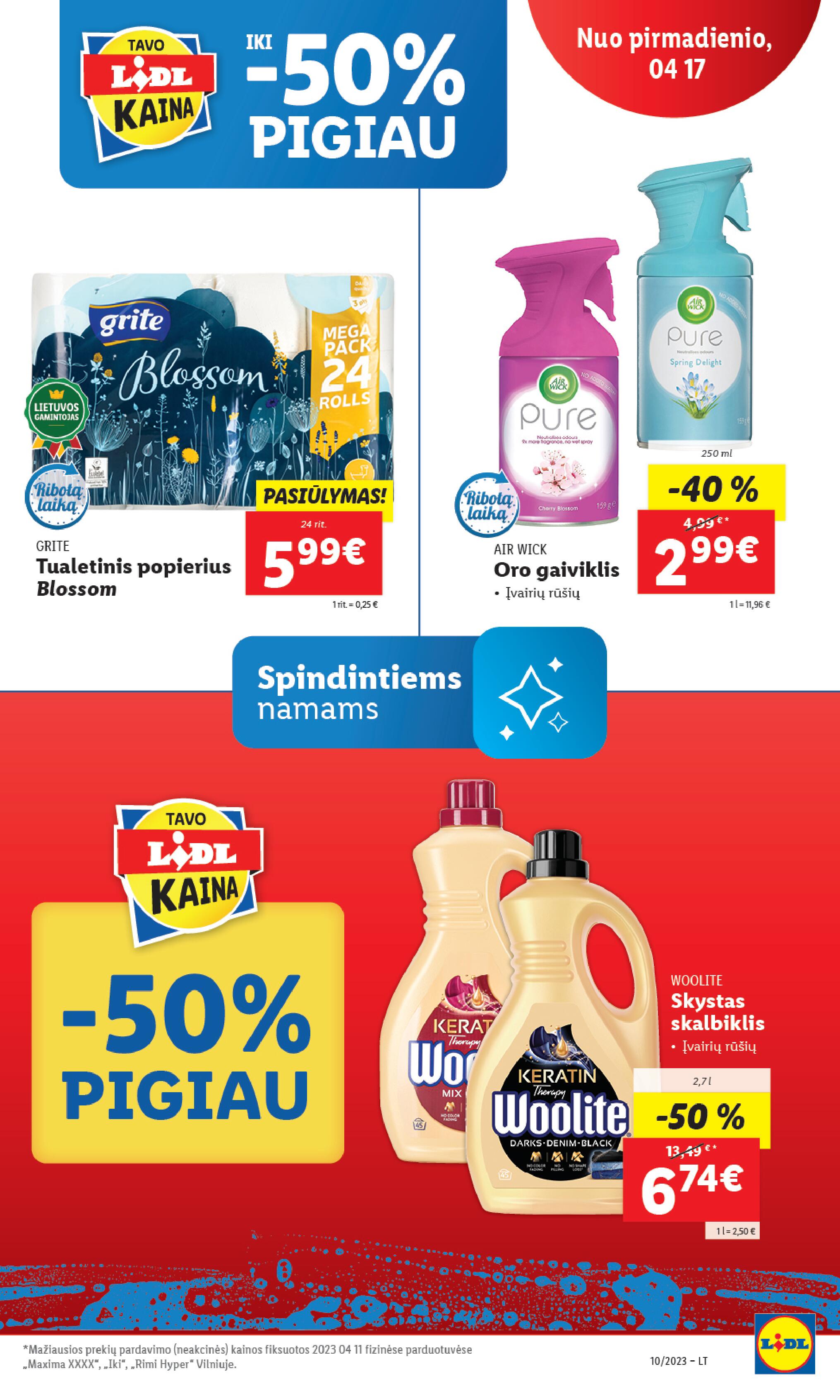 Naujausias LIDL kaininis katalogas 2023.04.17 - 2023.04.23