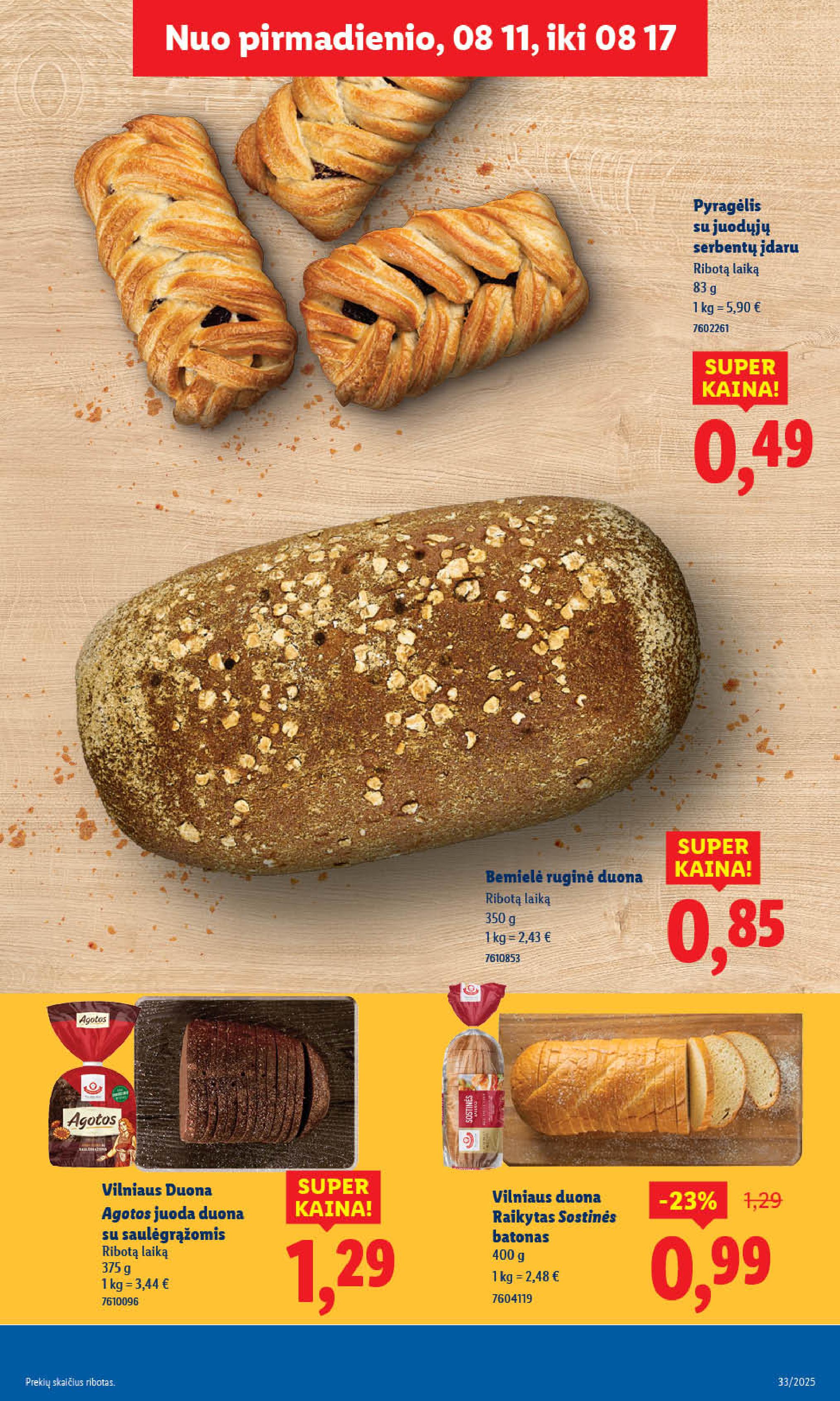 Naujausias LIDL kaininis katalogas 2025.08.11 - 2025.08.17