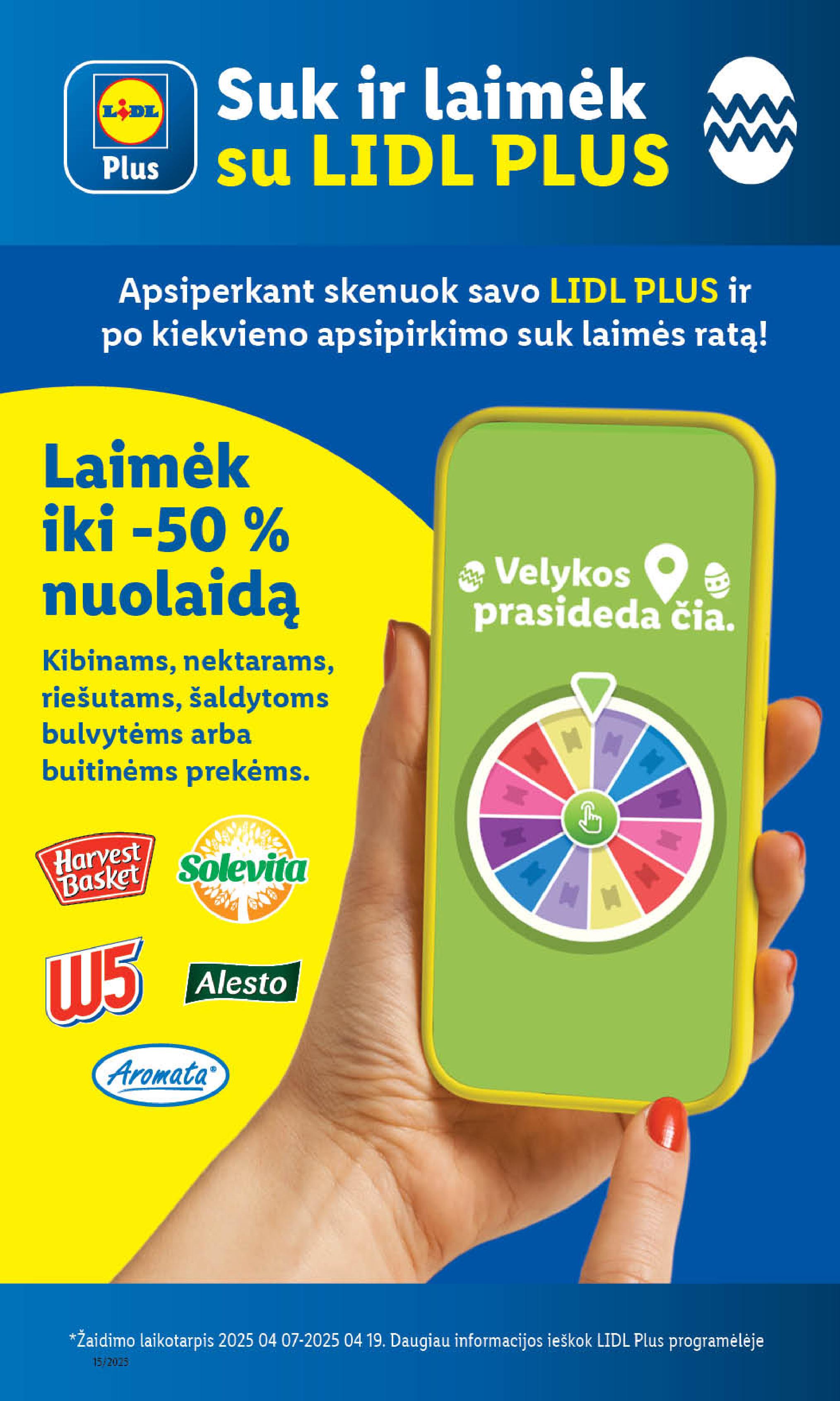 Naujausias LIDL kaininis katalogas 2025.04.07 - 2025.04.13