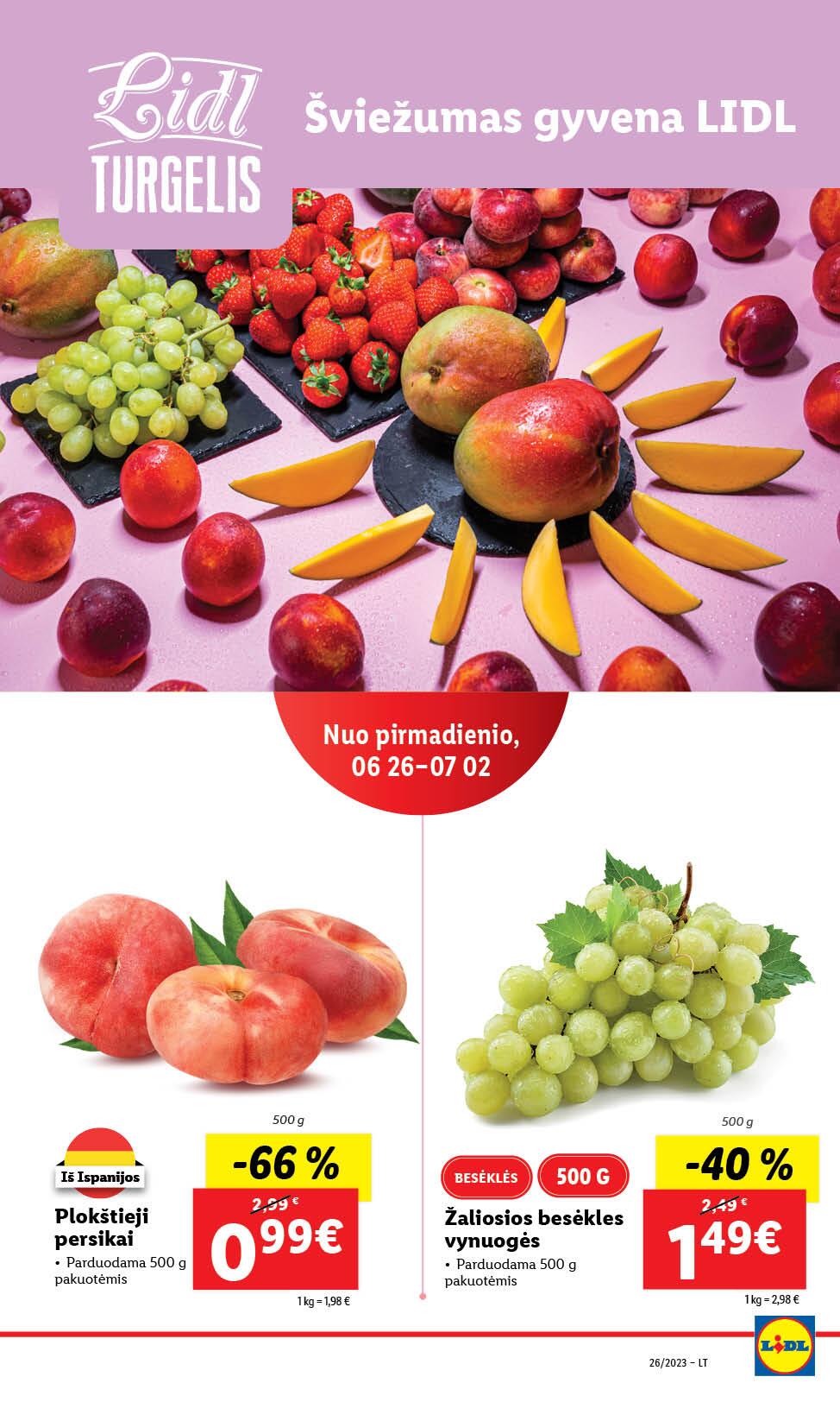 Naujausias LIDL kaininis katalogas 2023.06.26 - 2023.07.02
