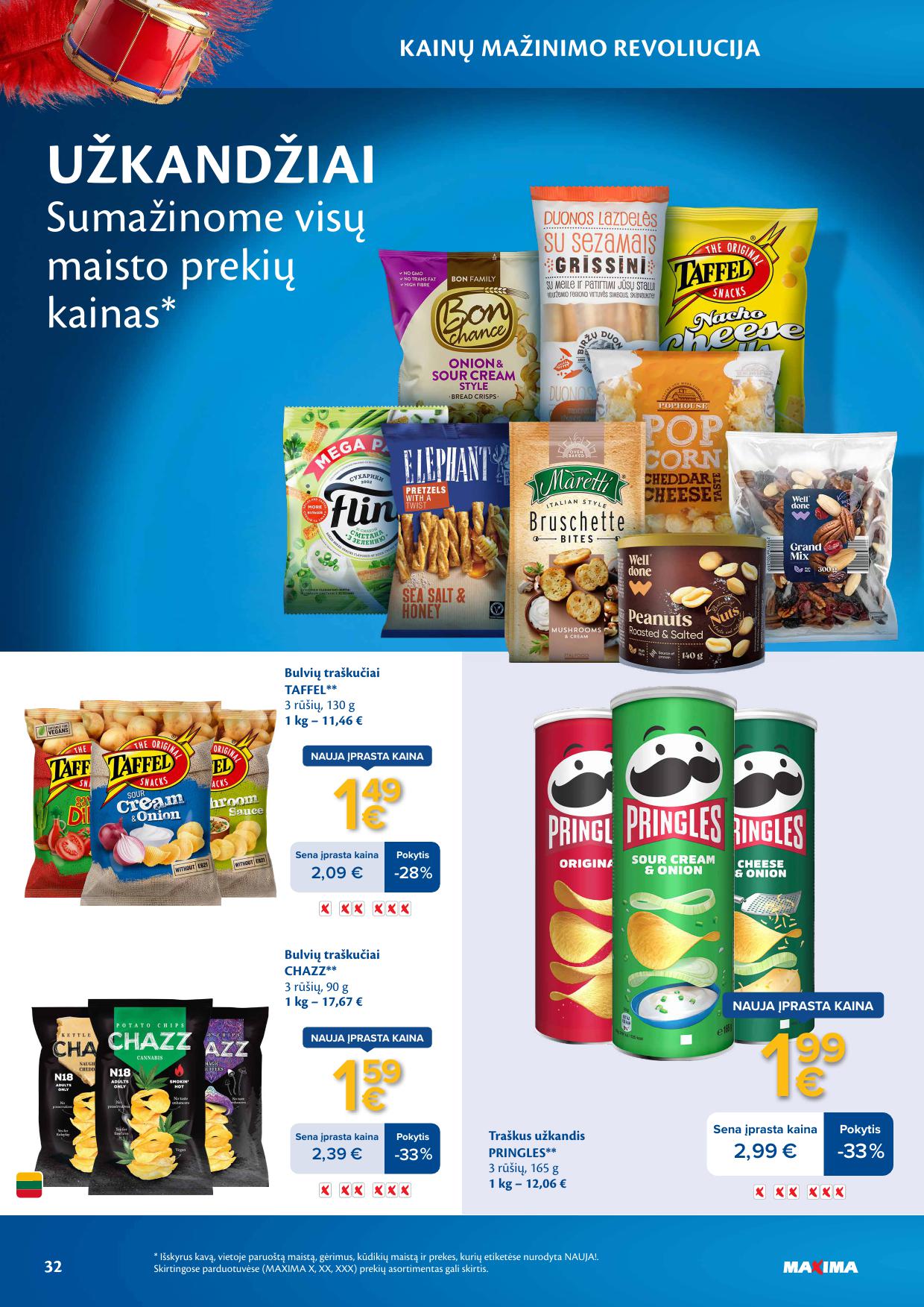 MAXIMA nuolaidų leidinys "Kainų mažinimo revoliucija" 2026.03.03 - 2026.03.09