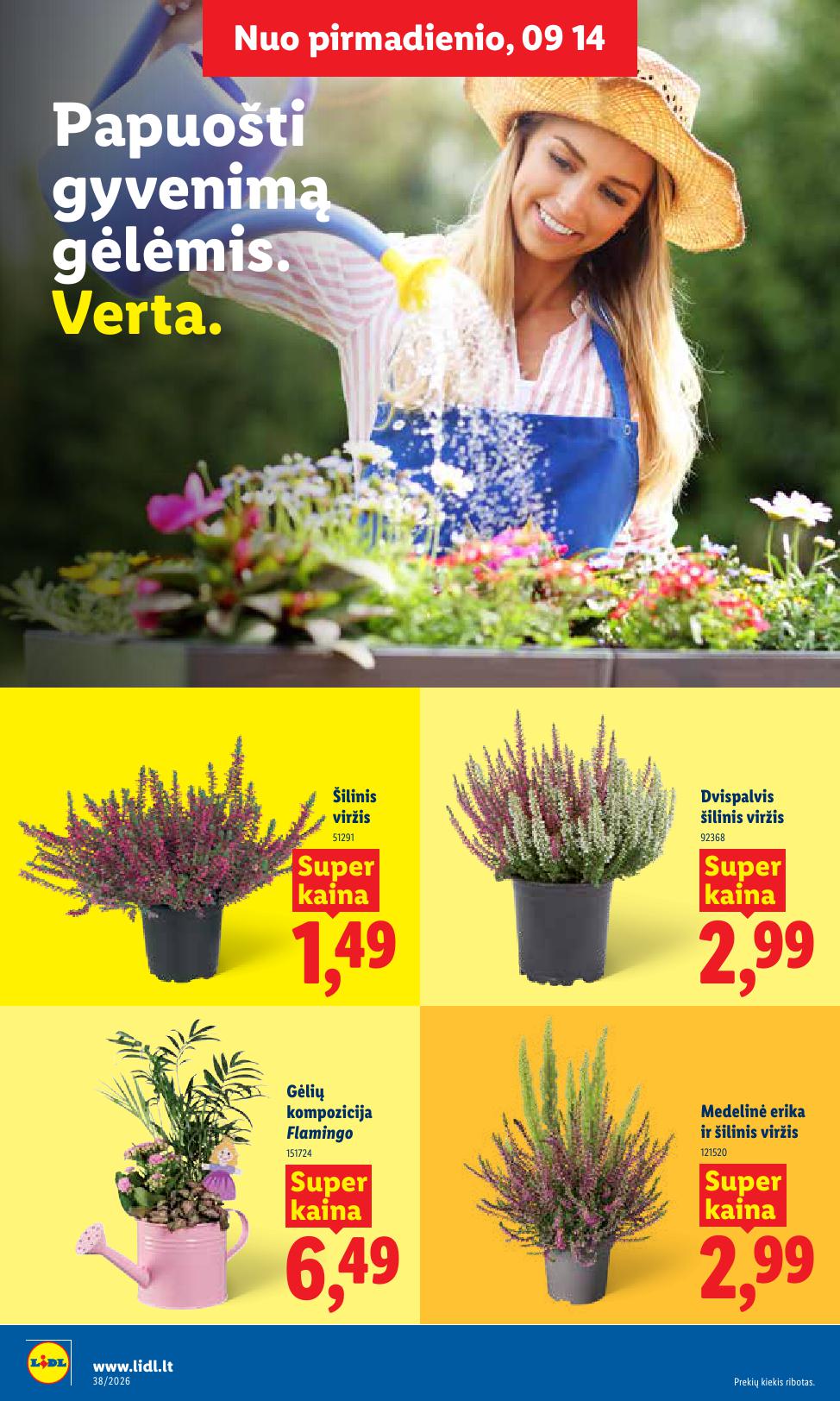 Naujausias LIDL kaininis katalogas 2026.09.14 - 2026.09.20