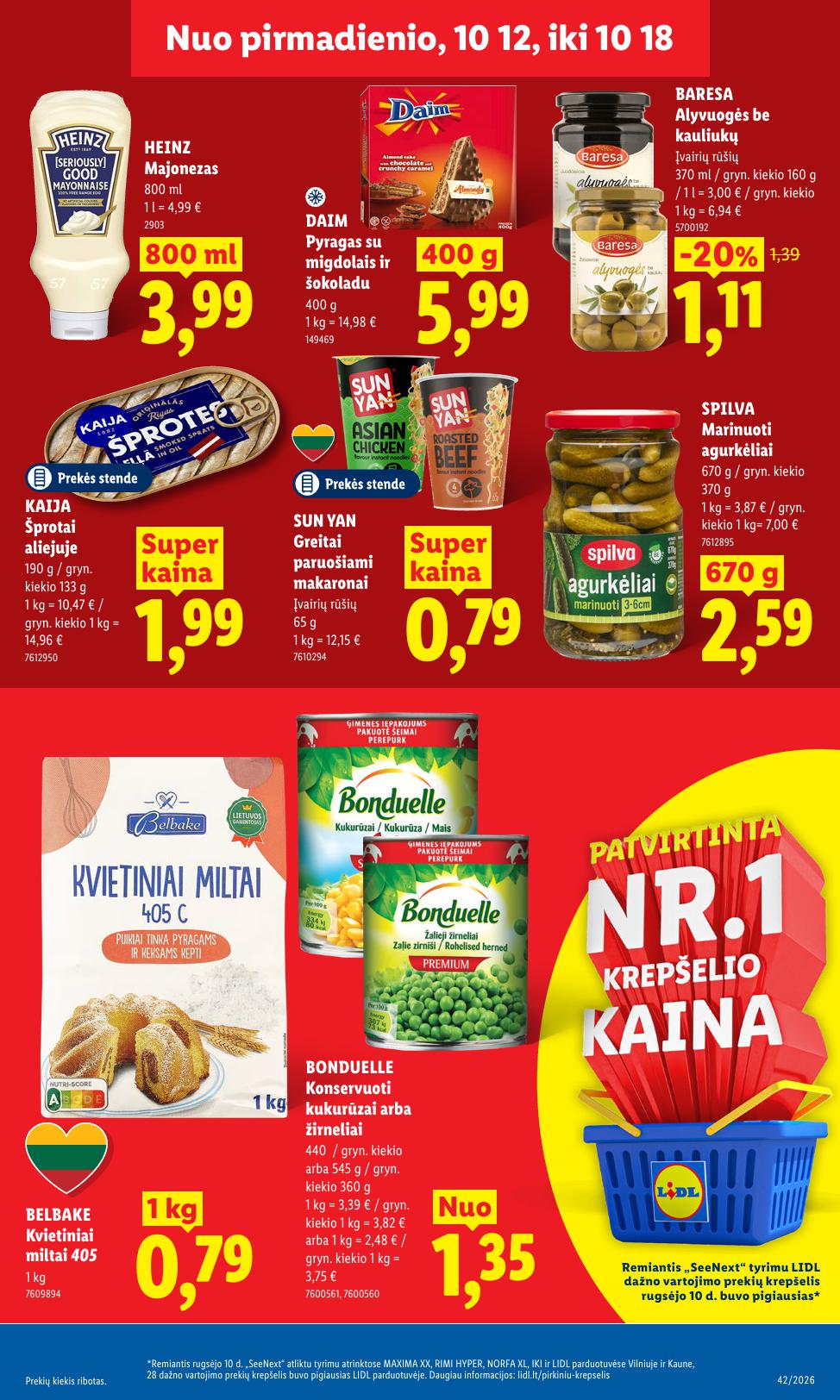 Naujausias LIDL kaininis katalogas 2026.10.12 - 2026.10.18