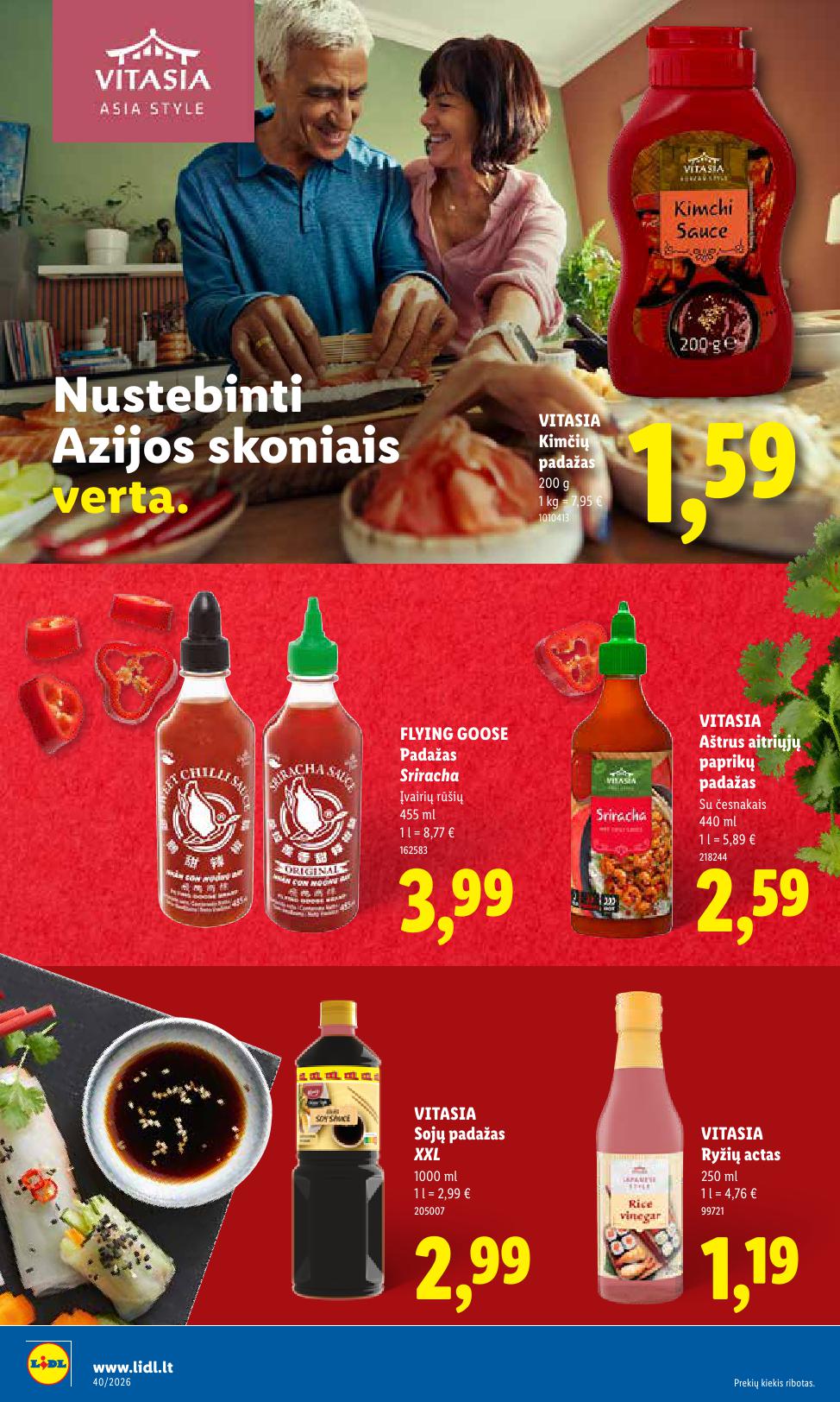 Naujausias LIDL kaininis katalogas 2026.09.28 - 2026.10.04
