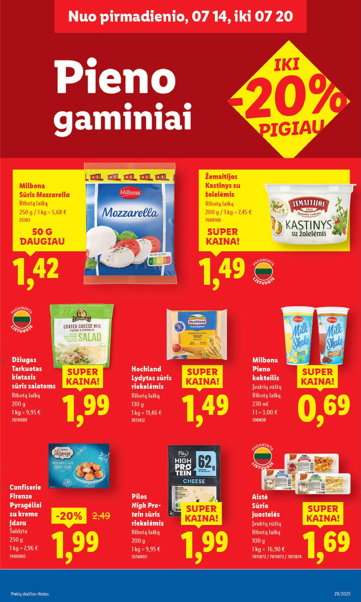 Naujausias LIDL kaininis katalogas 2025.07.14 - 2025.07.20
