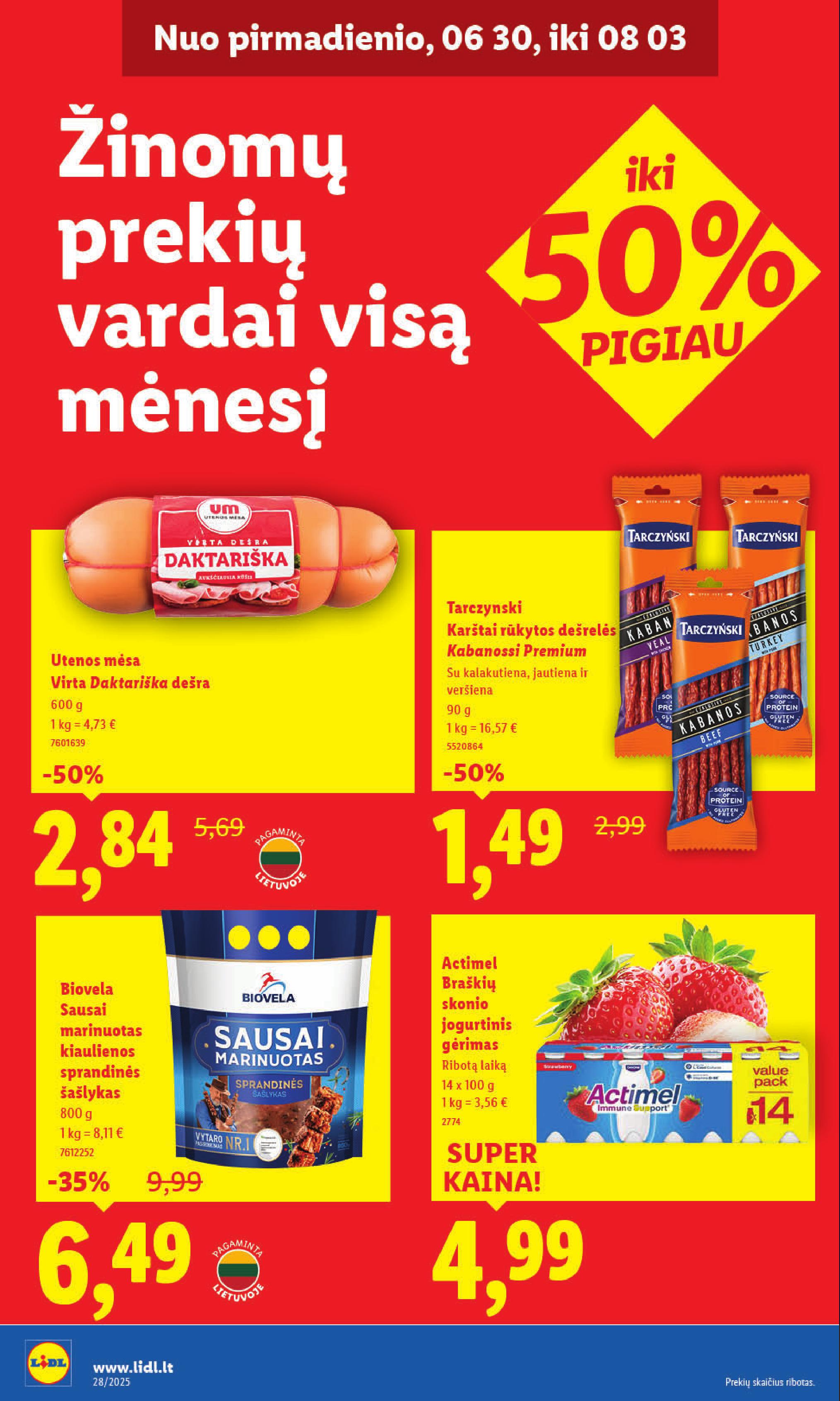 Naujausias LIDL kaininis katalogas 2025.07.07 - 2025.07.13