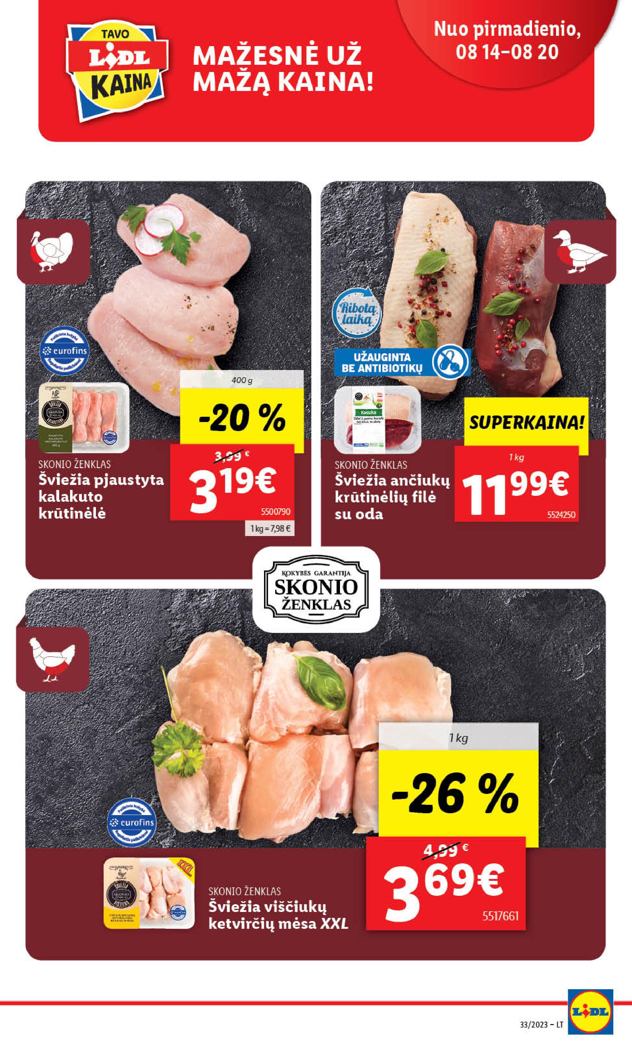 Naujausias LIDL kaininis katalogas 2023.08.14 - 2023.08.20