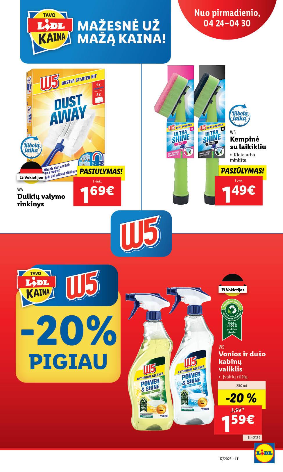 Naujausias LIDL kaininis katalogas 2023.04.24 - 2023.04.30