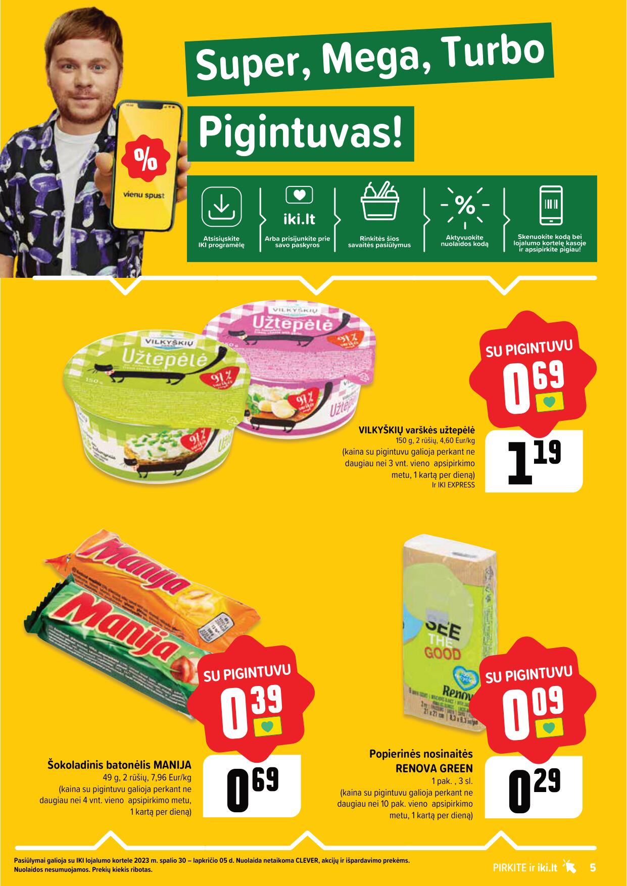 Naujausias IKI kaininis katalogas 2023.10.30 - 2023.11.05