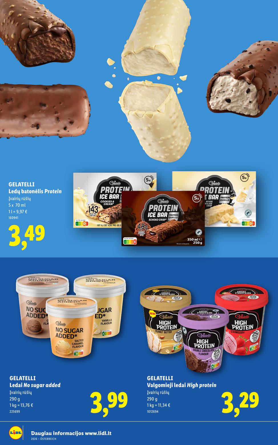 LIDL katalogas "Daugiau ledų, daugiau vasaros"