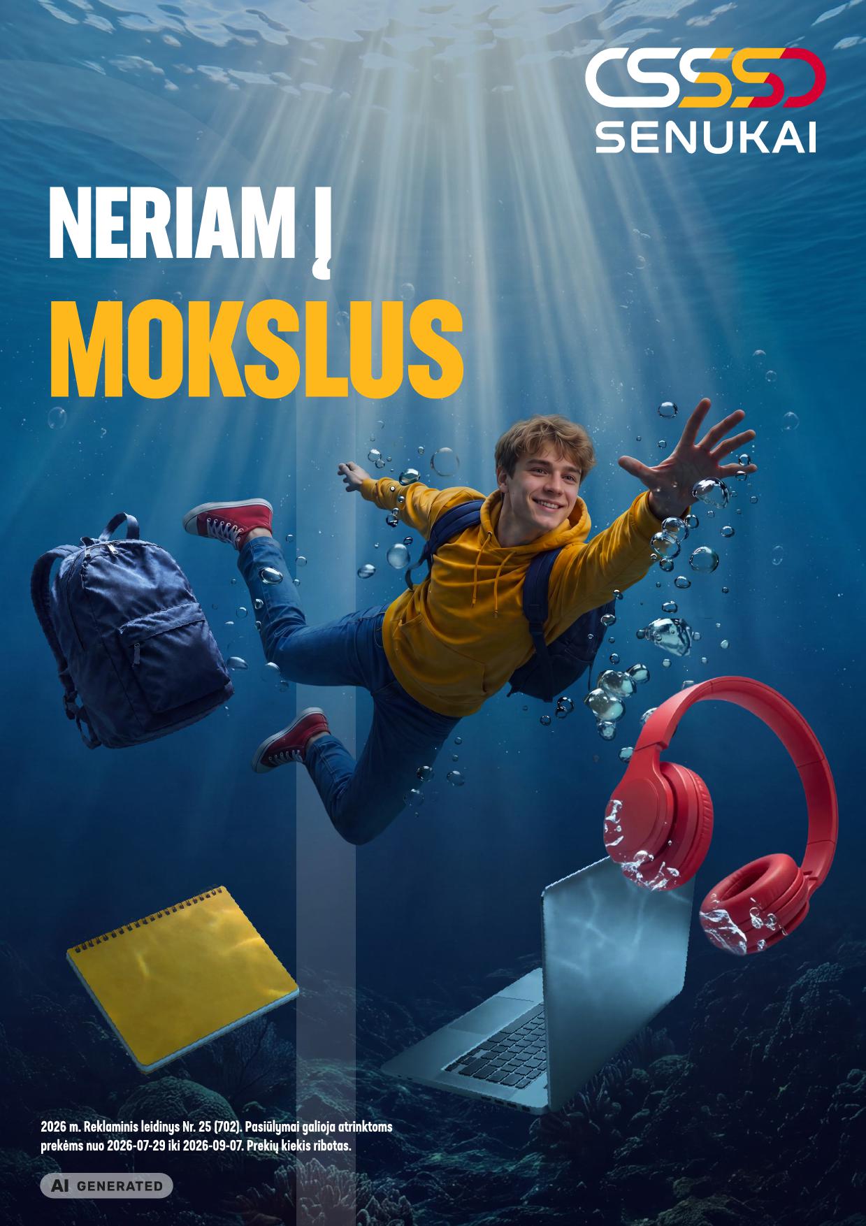 SENUKAI akcijų ir nuolaidų leidinys N.25 2026.07.29 - 2026.09.07