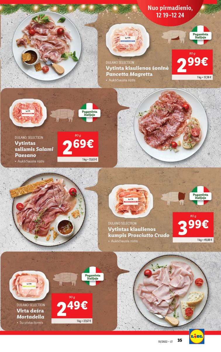 Naujausias LIDL kaininis katalogas 2022.12.19 - 2022.12.25