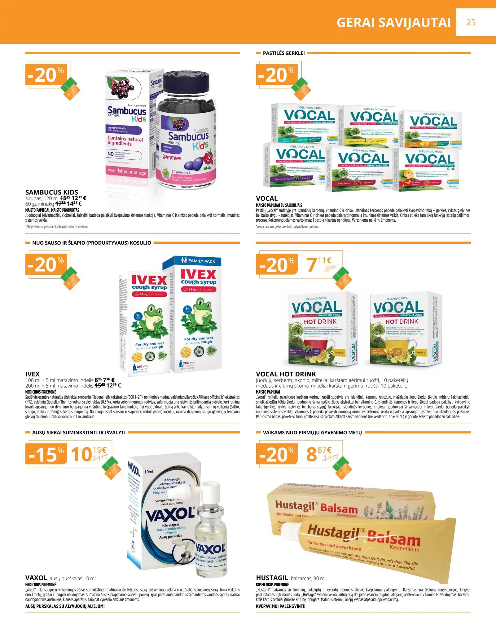 GINTARINĖS vaistinės akcijų ir nuolaidų leidinys 2026.02.01 - 2026.02.28