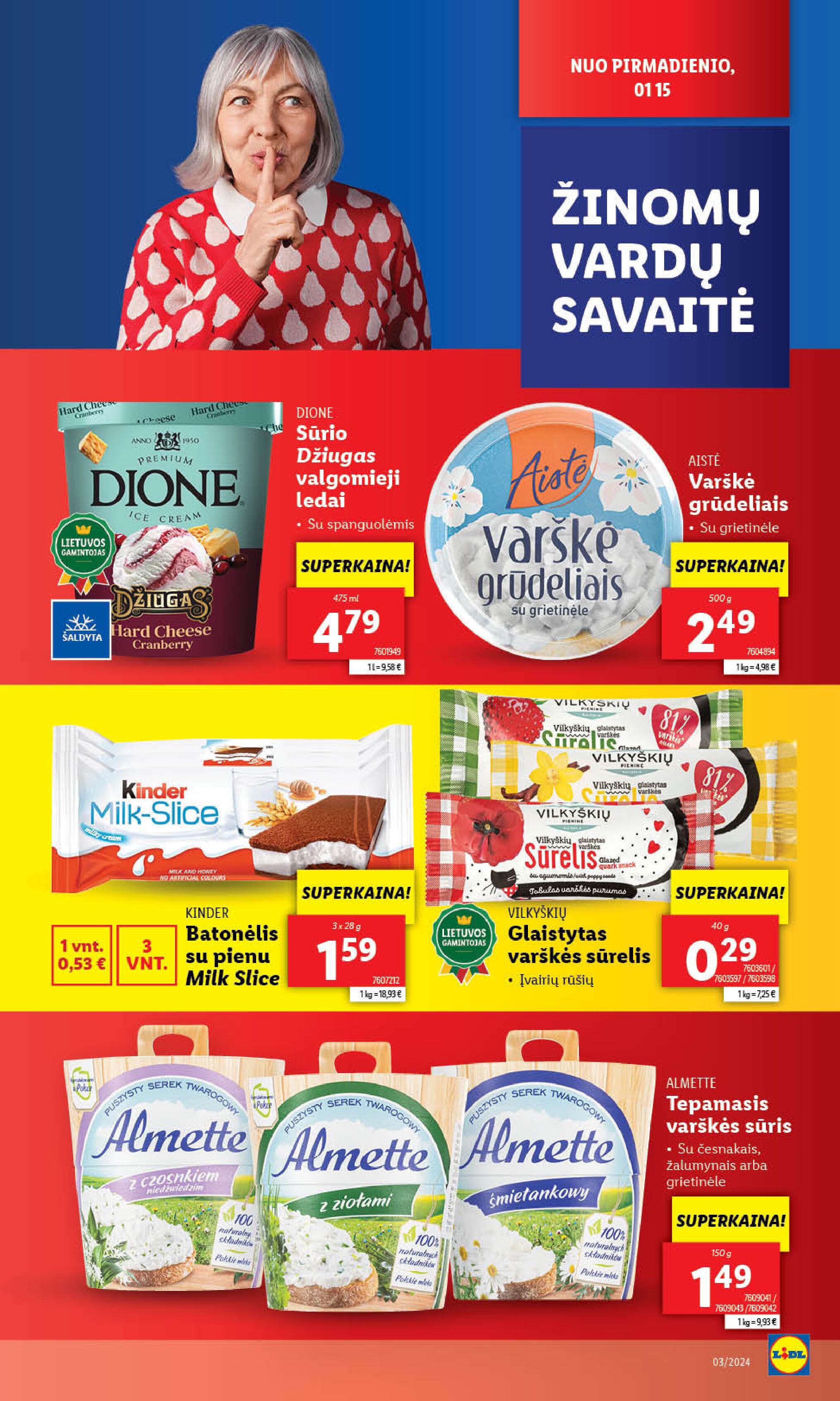 Naujausias LIDL kaininis katalogas 2024.01.15 - 2024.01.21
