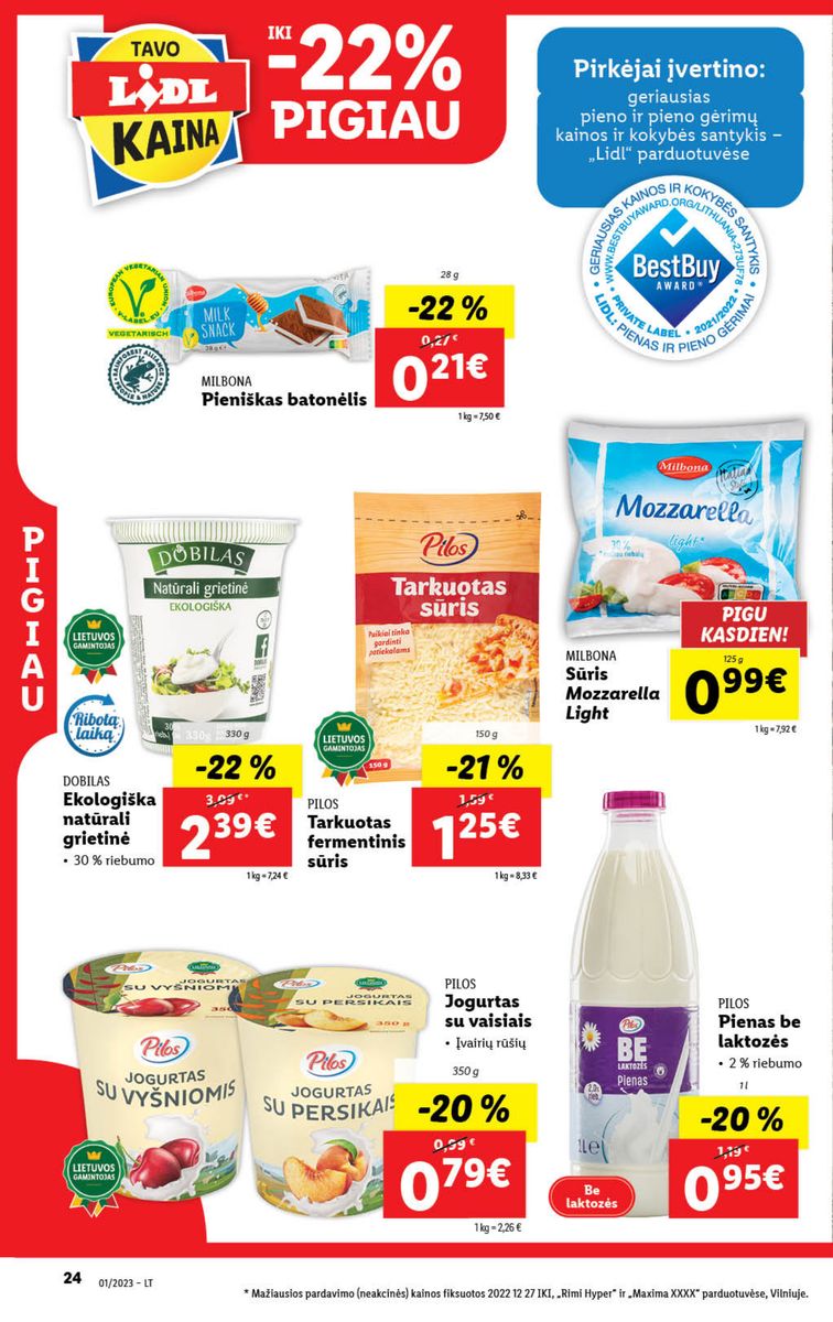 Naujausias LIDL kaininis katalogas 2023.01.02 - 2023.01.08