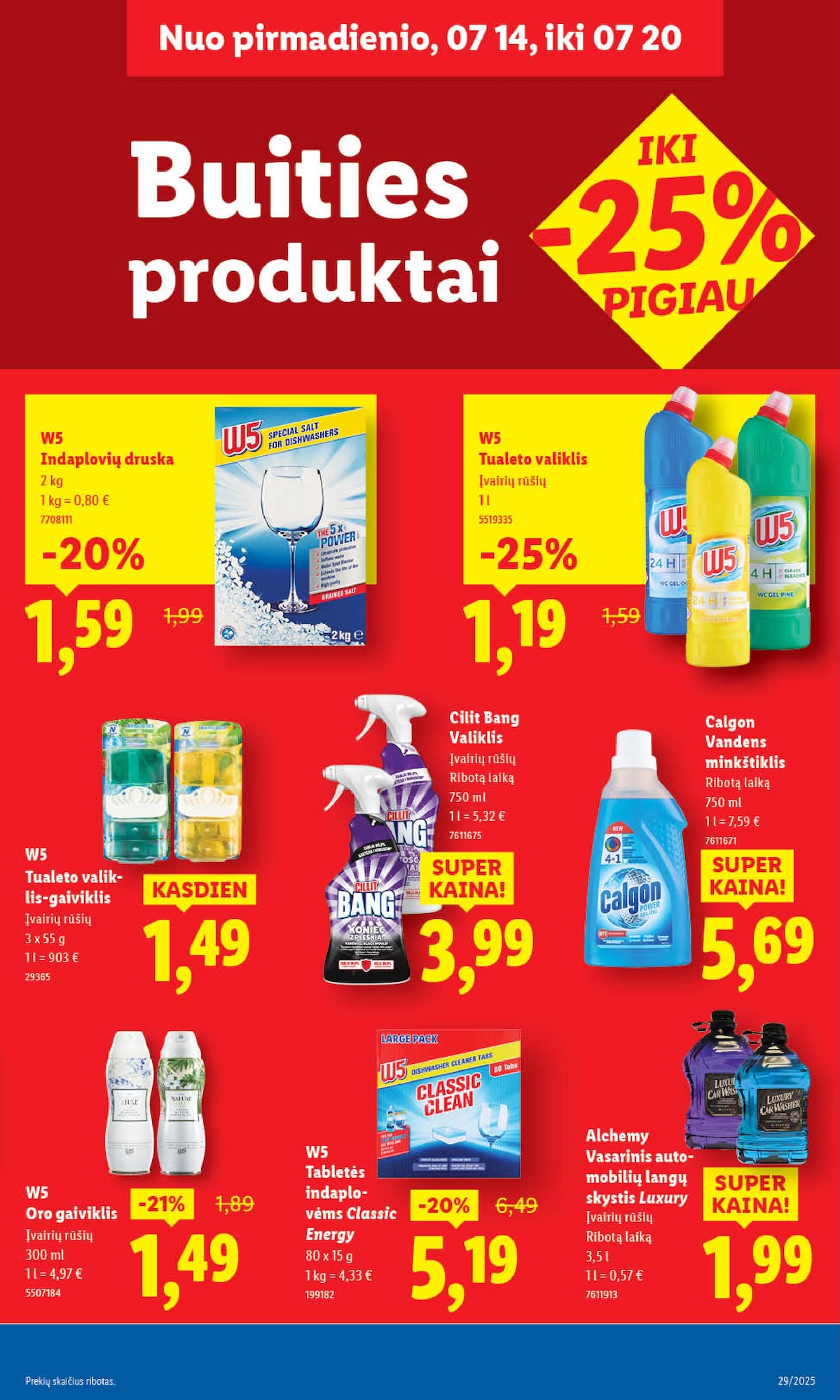 Naujausias LIDL kaininis katalogas 2025.07.14 - 2025.07.20