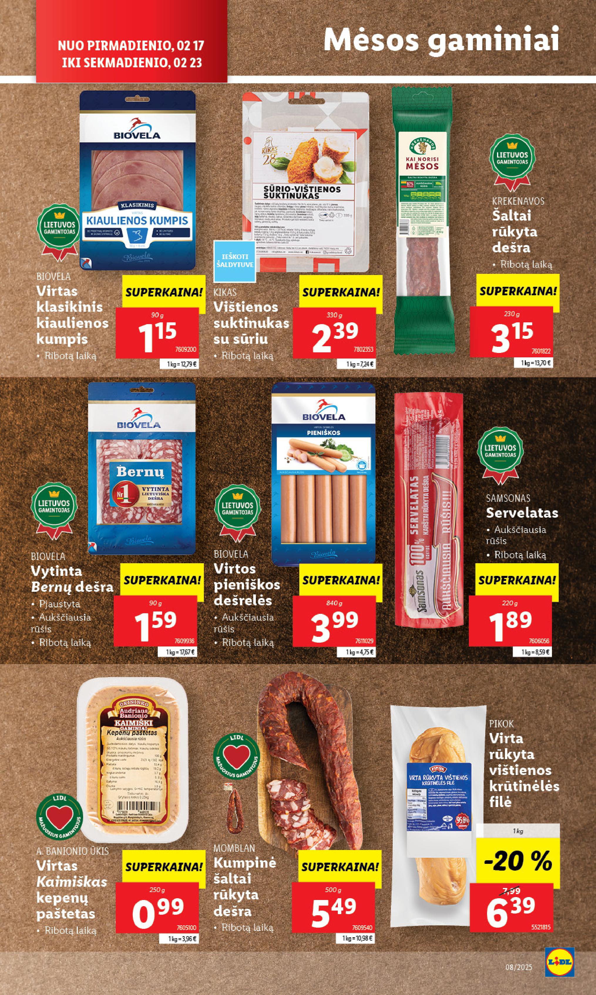 Naujausias LIDL kaininis katalogas 2025.02.17 - 2025.02.23